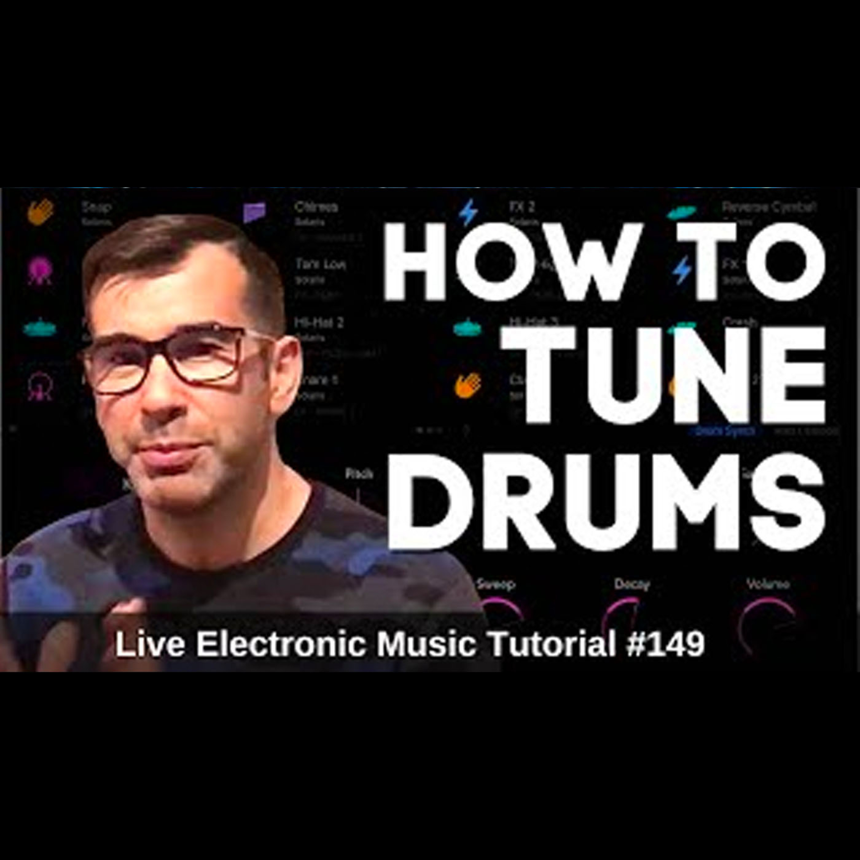 How to tune drums 🥁 in Logic Pro X Drum Machine Designer| Live Electronic Music Tutorial 149