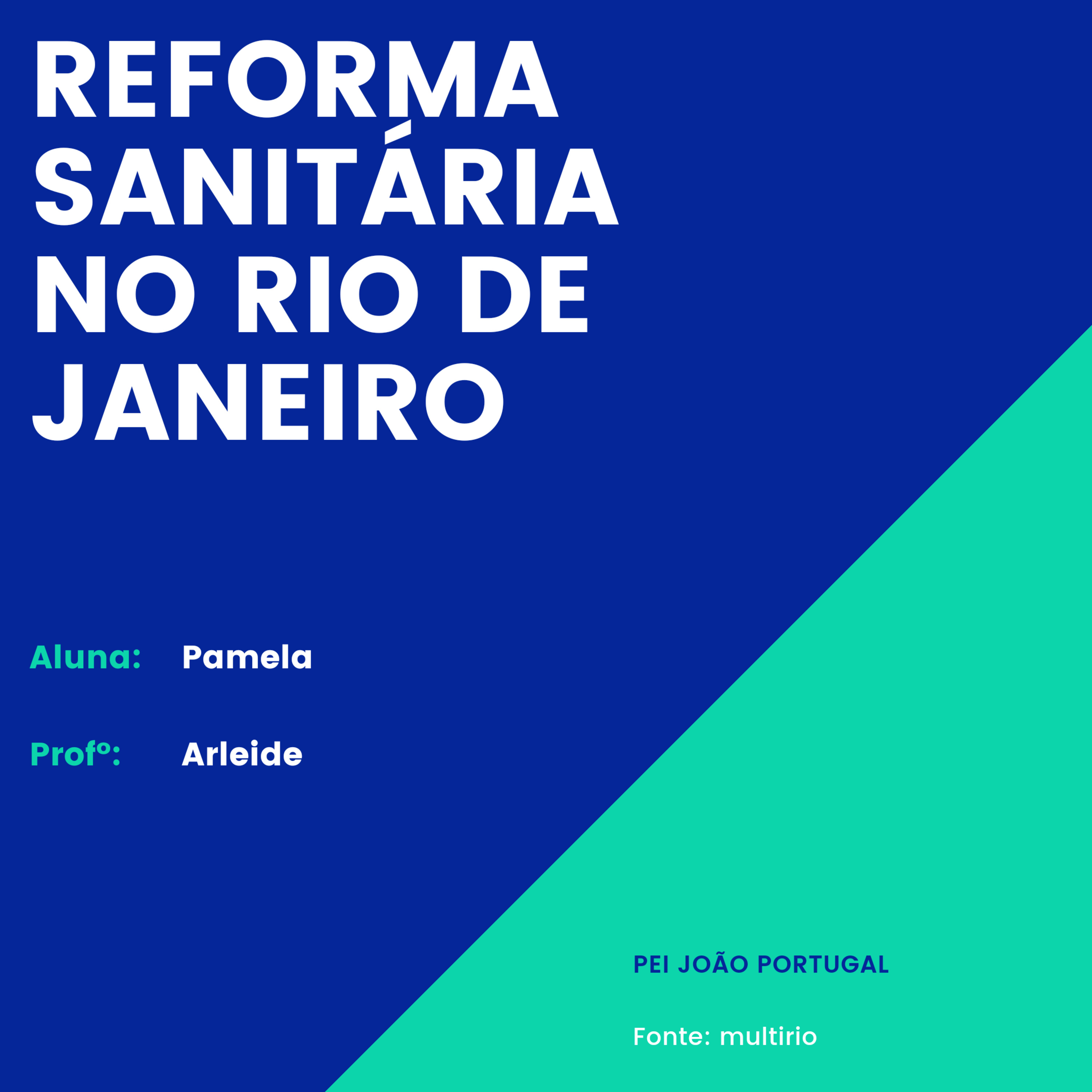 Reforma sanitária no Rio de Janeiro