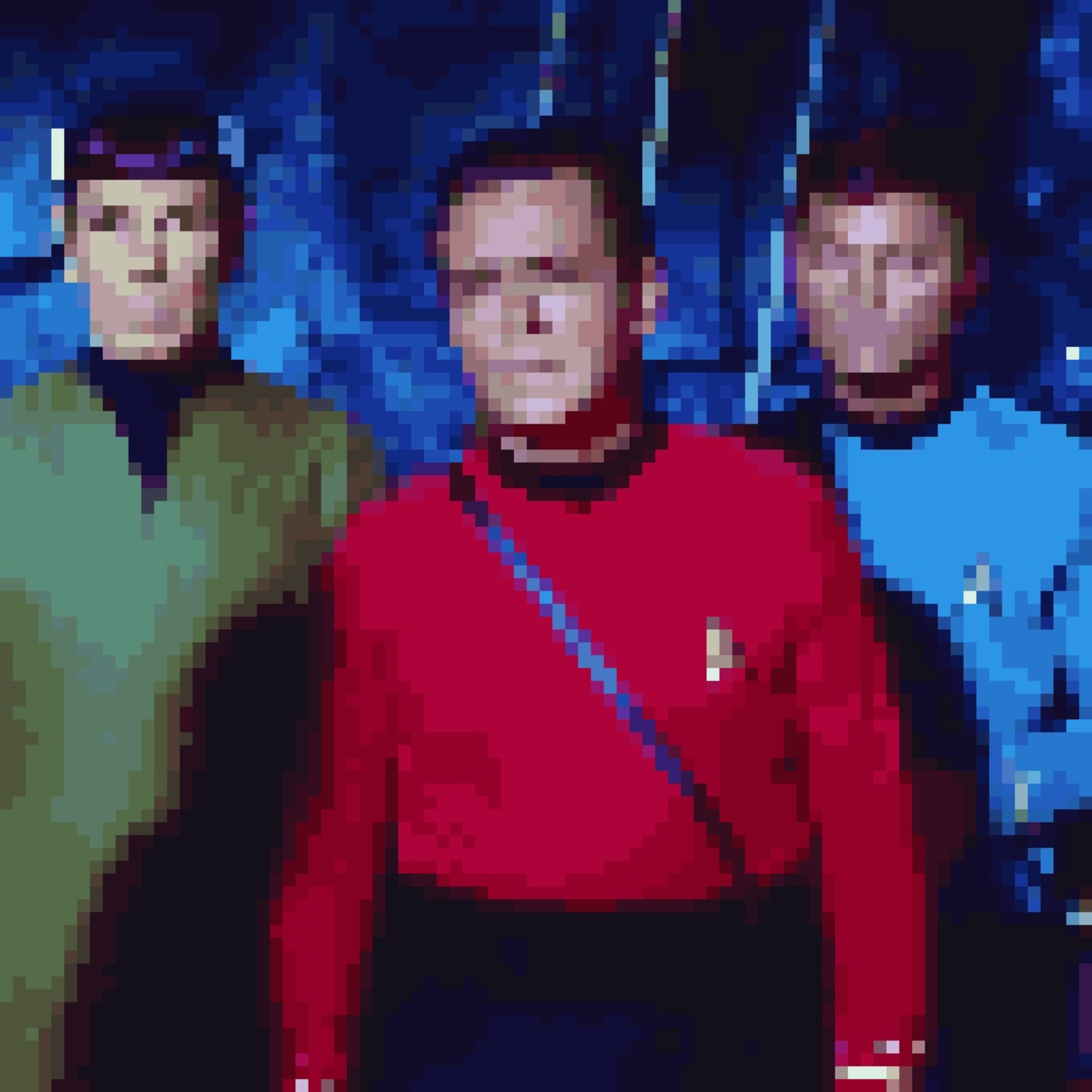 Leonard Nimoy, James Doohan and DeForest Kelley.