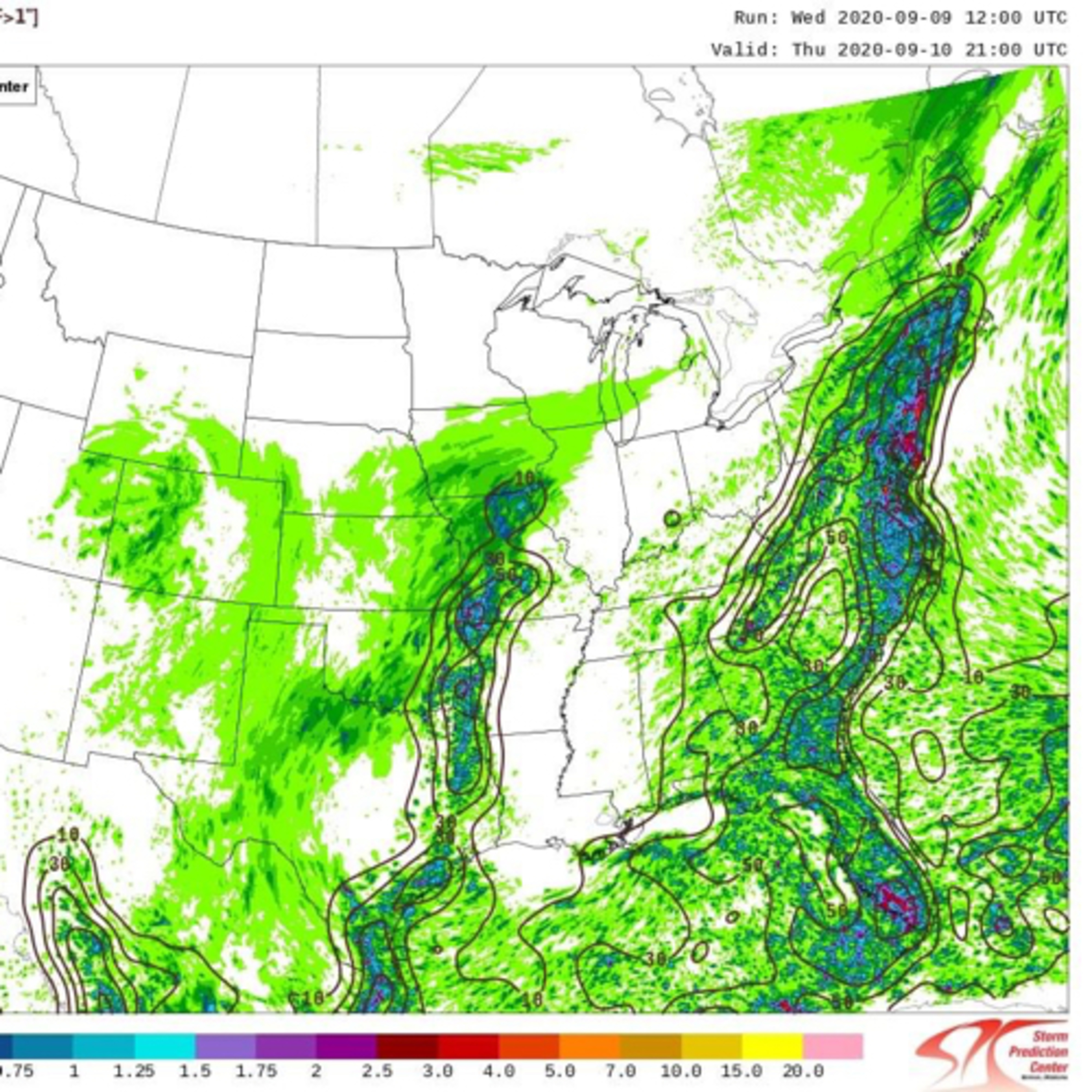 Downpours tomorrow
