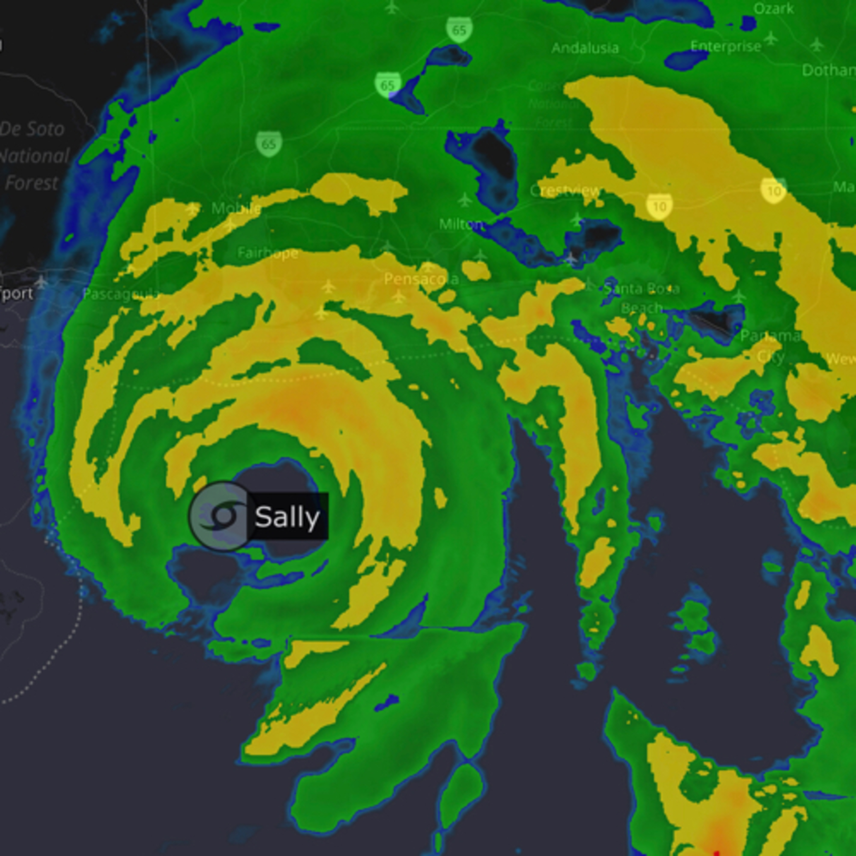 Weather Update for Our Region, and Sally Continues to Wreak Havoc
