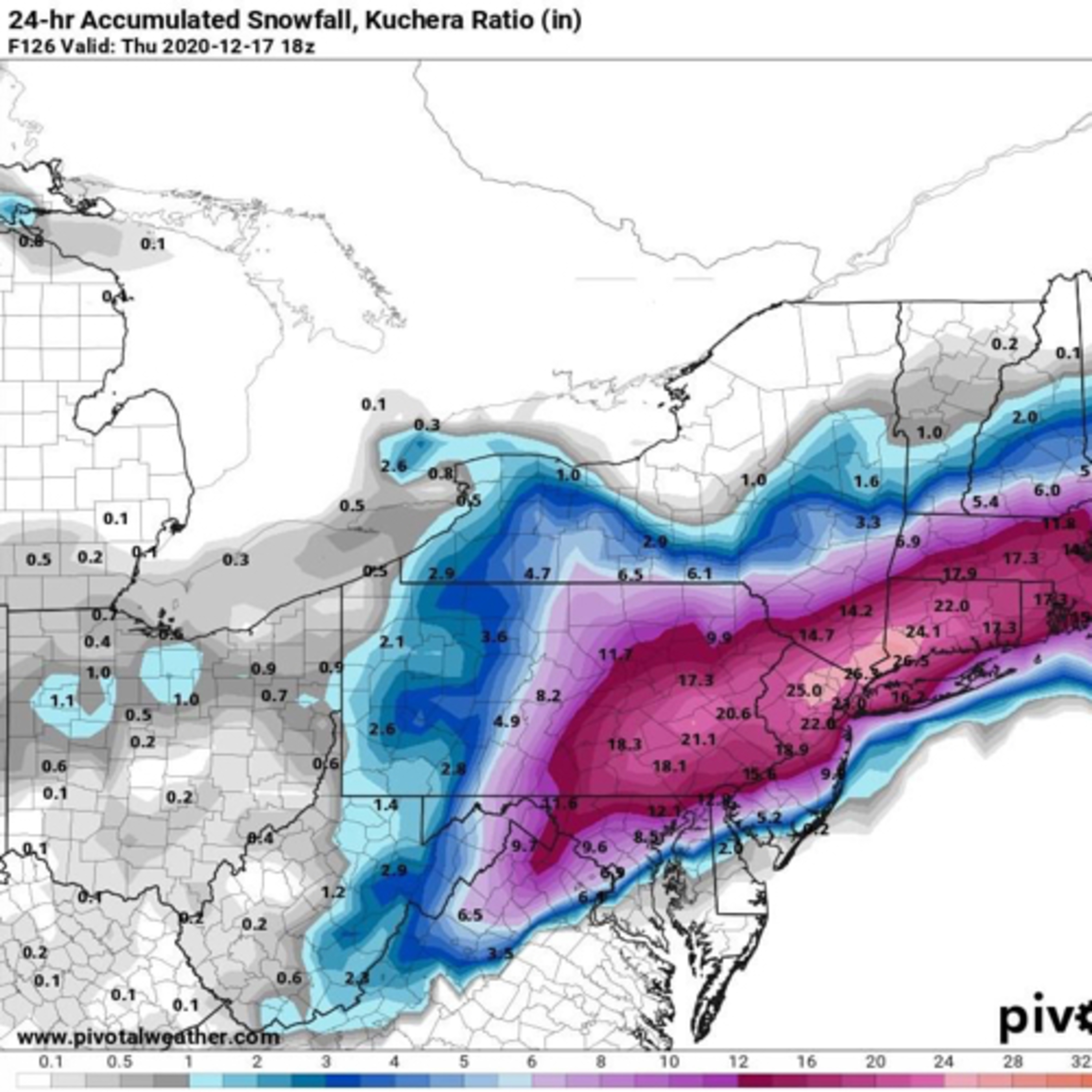A few flakes on Monday precede the big kahuna.