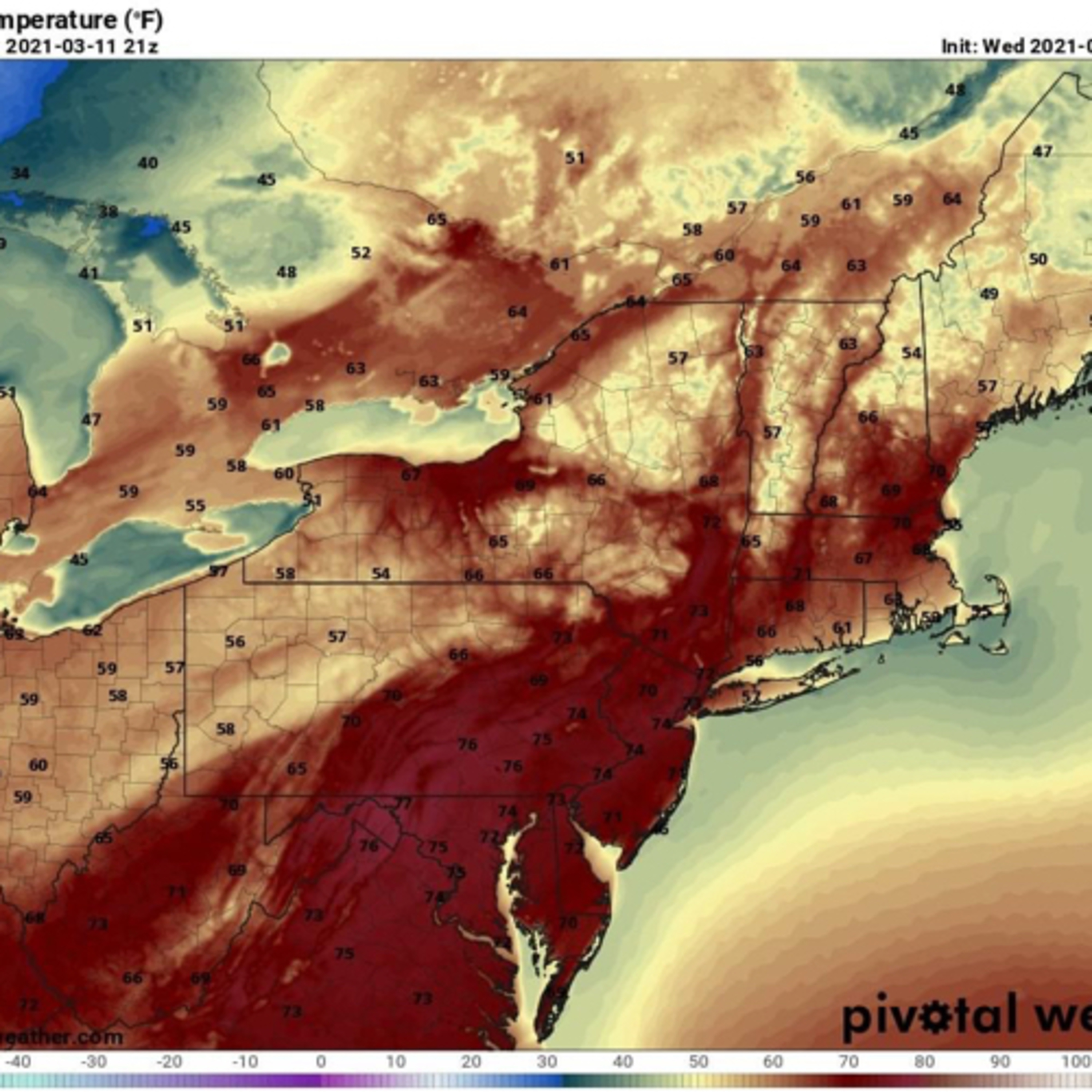 Records falling from coast to coast