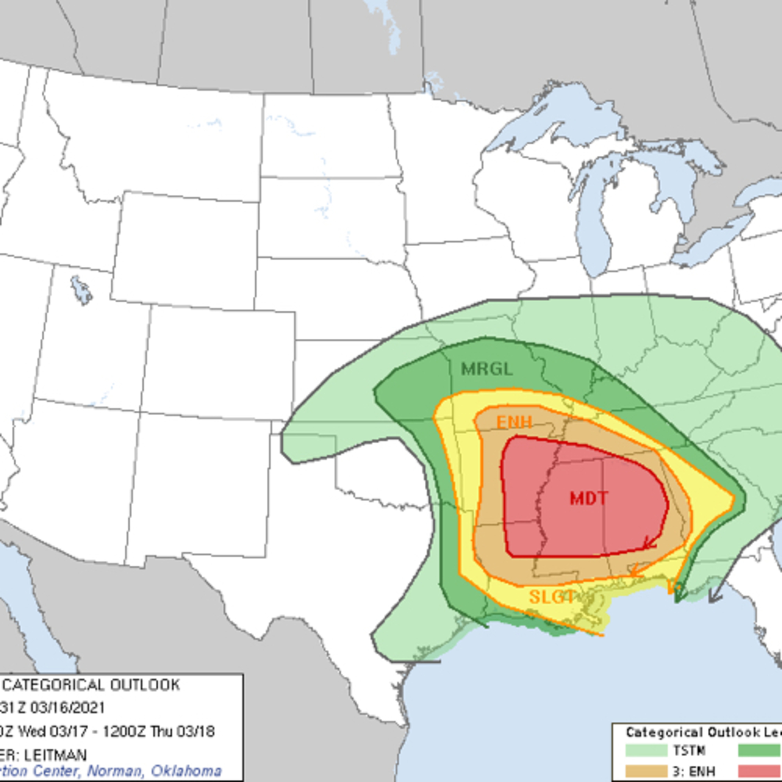 A major severe weather maker may have a surprise on its northern side