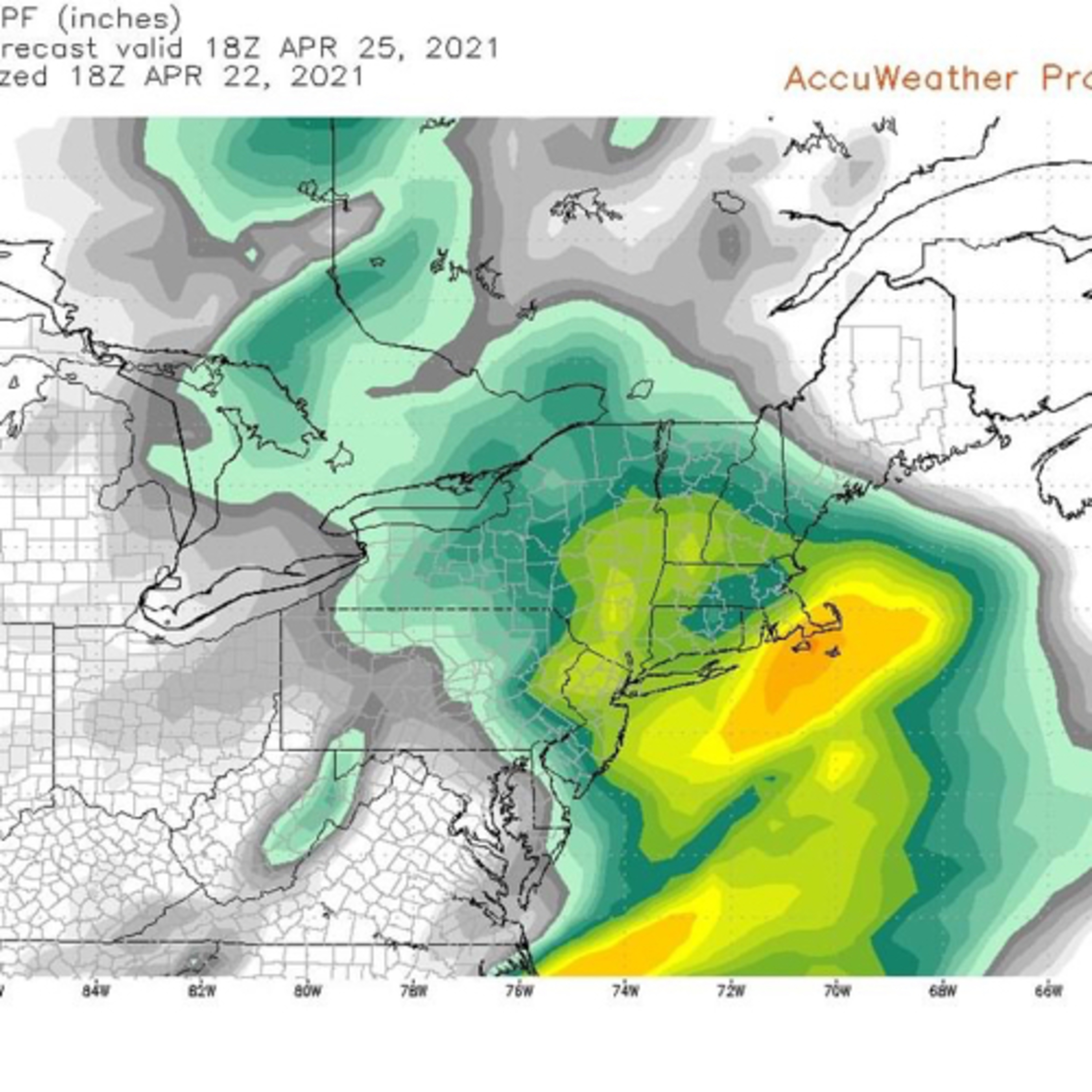 Not as cold, but a nor’easter looms