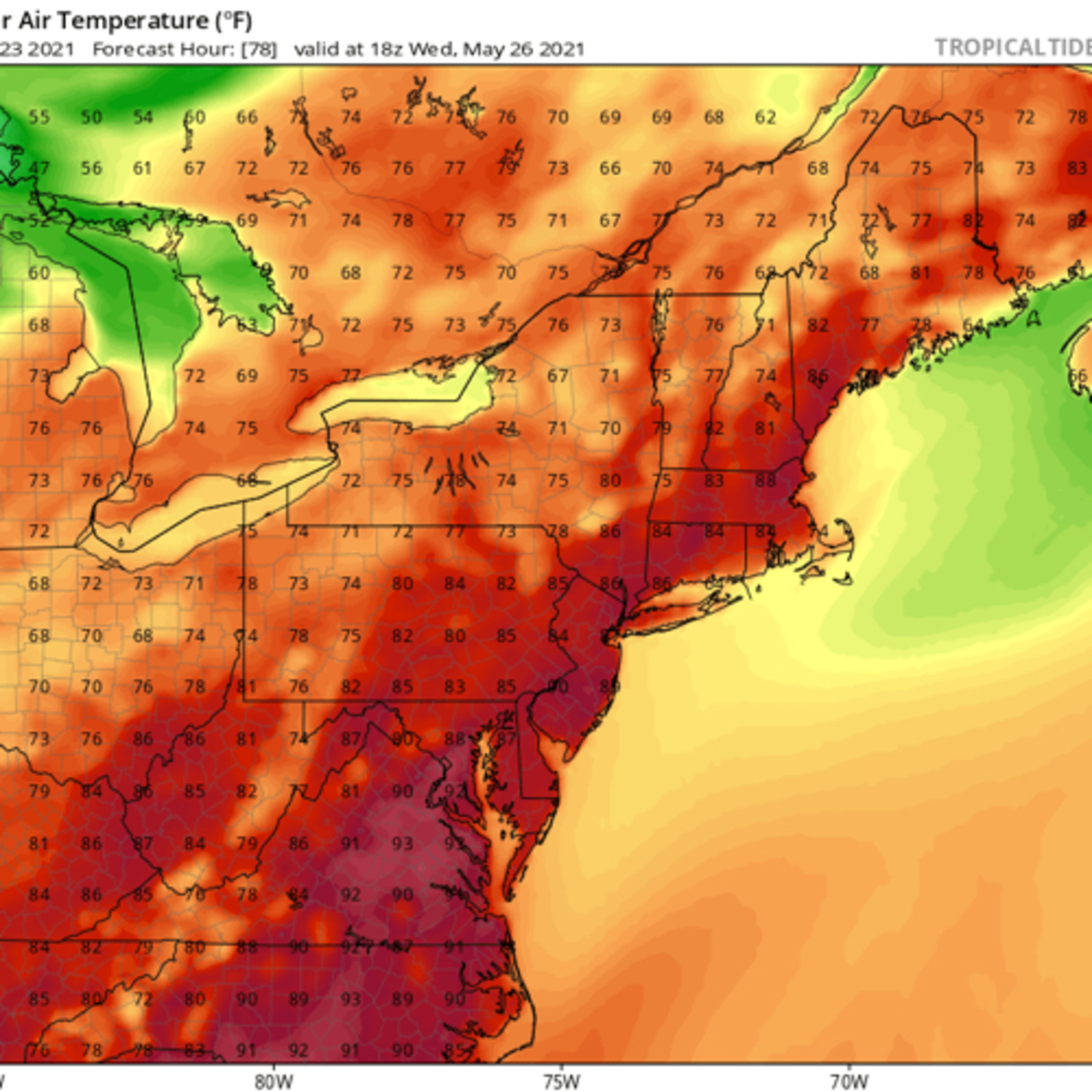 Big temperature roller coaster this week.