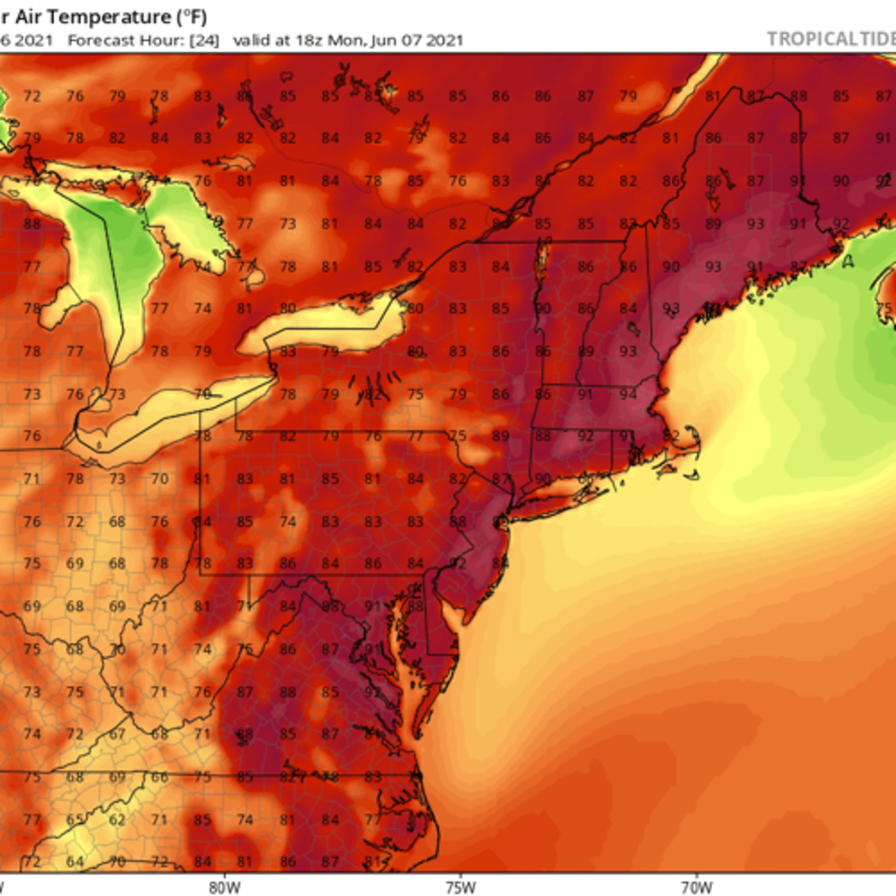 Warm and wet week ahead