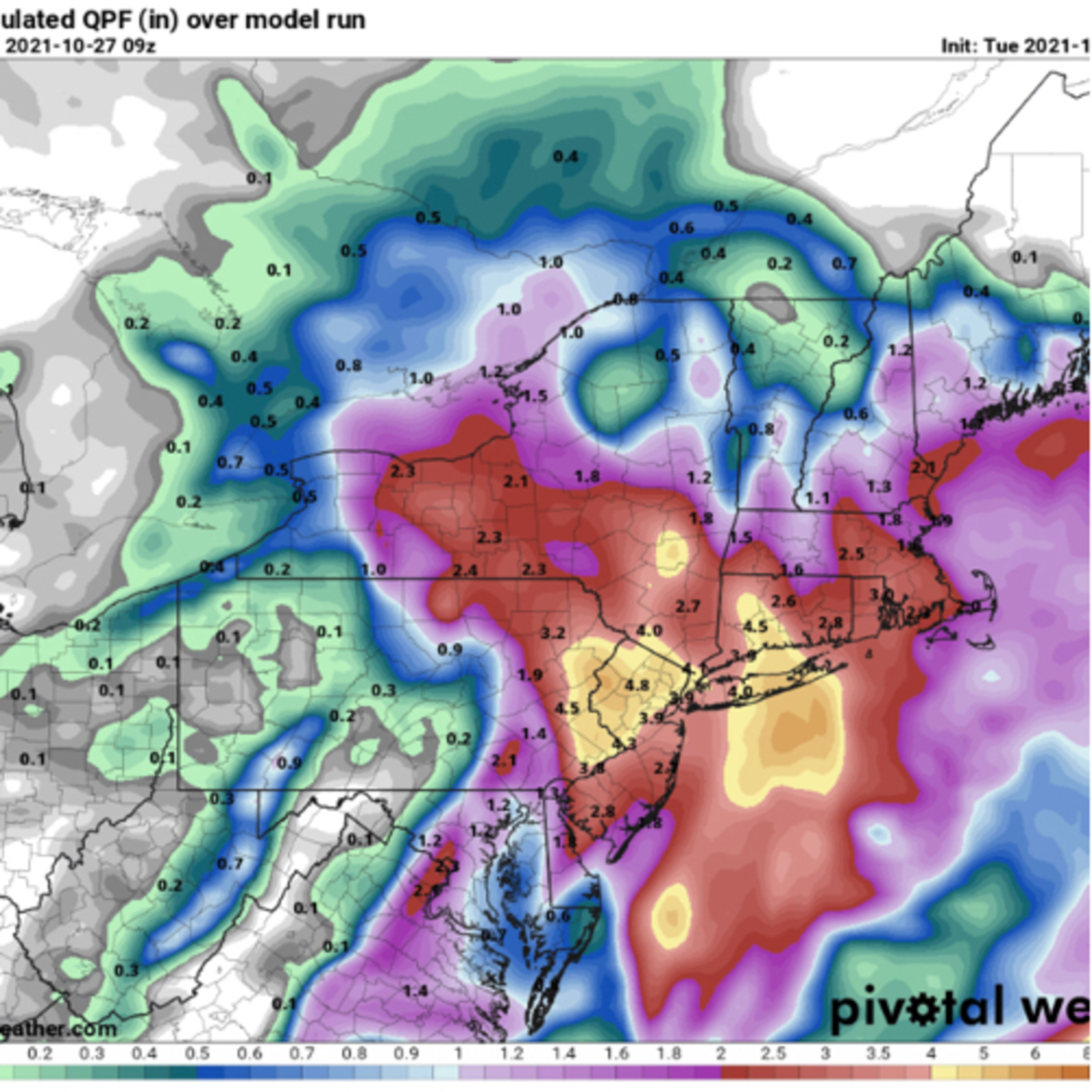 Nor’easter unfolding