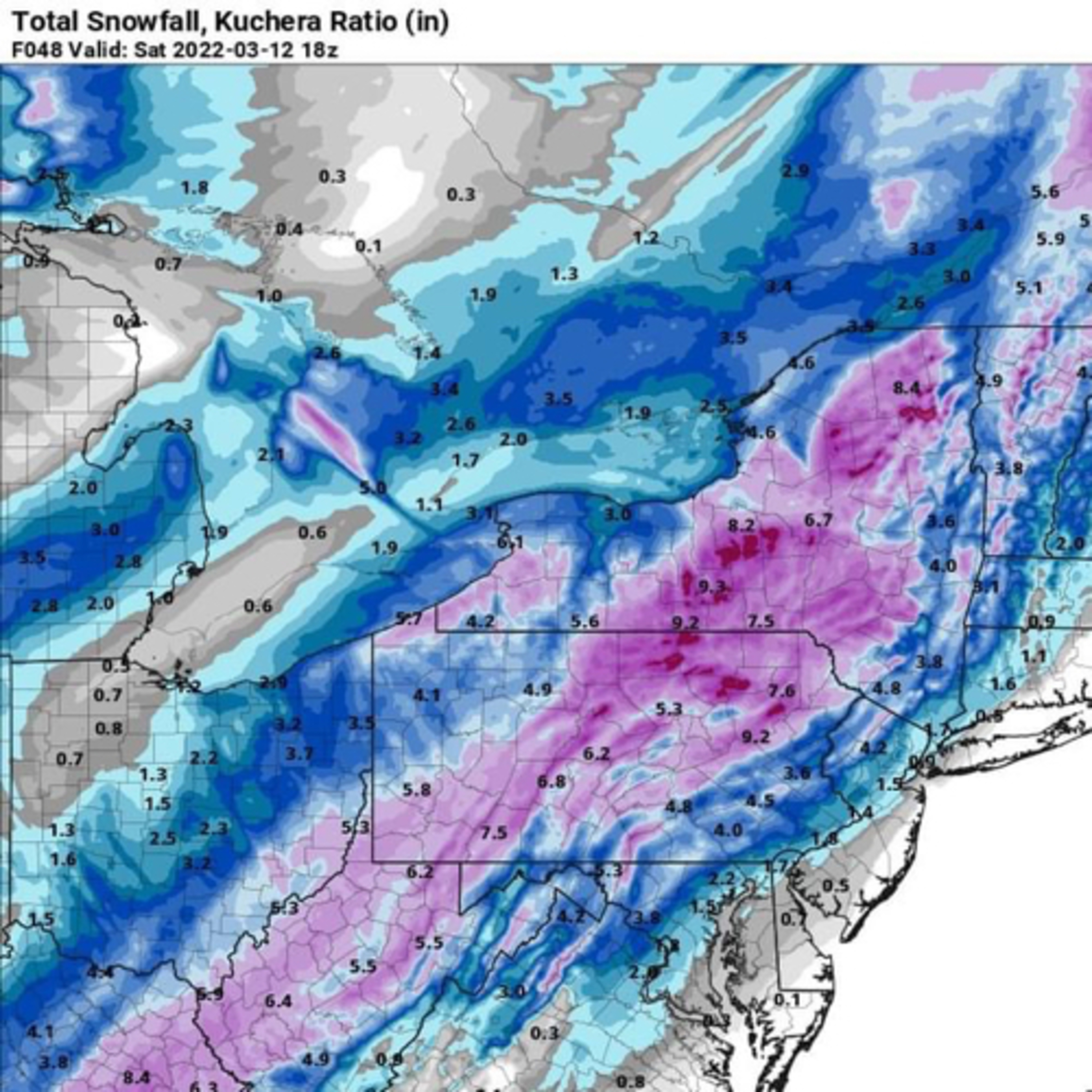 Wind-driven precipitation expected