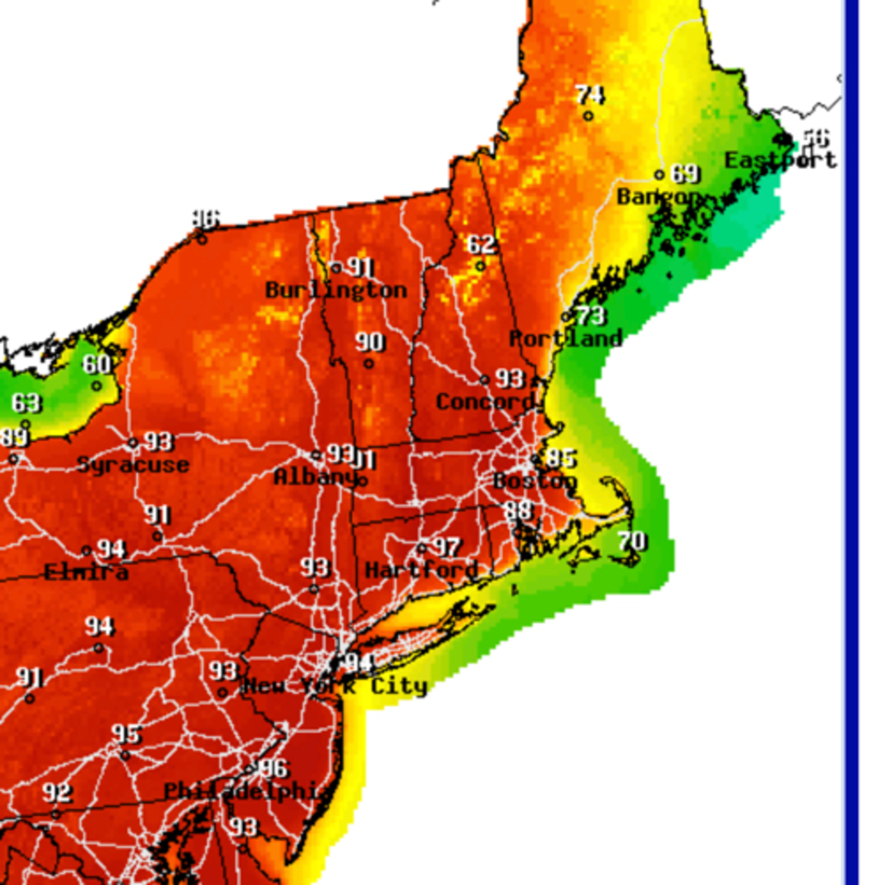 Warmest air of the season and some severe weather
