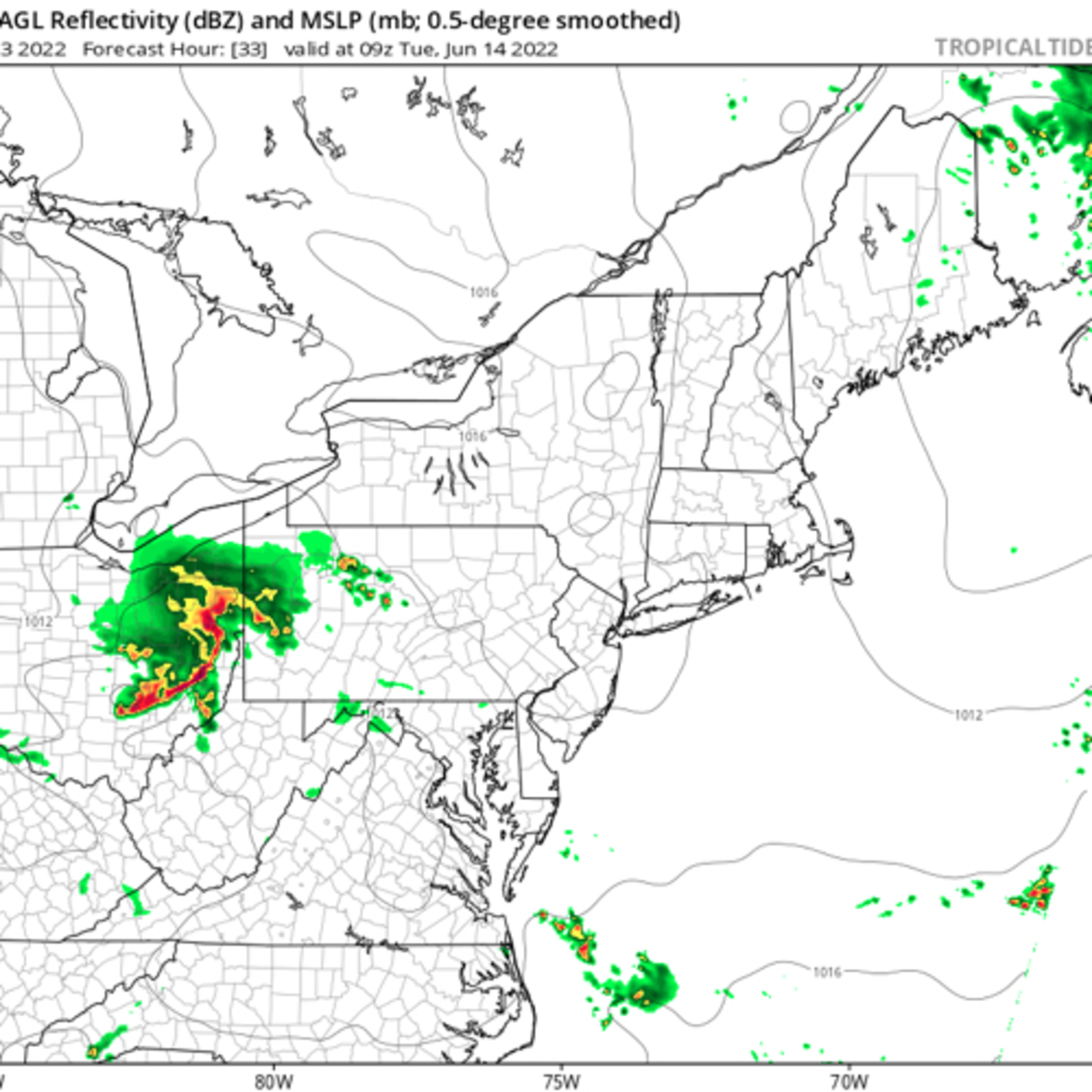 June in the northeast, July in the Midwest