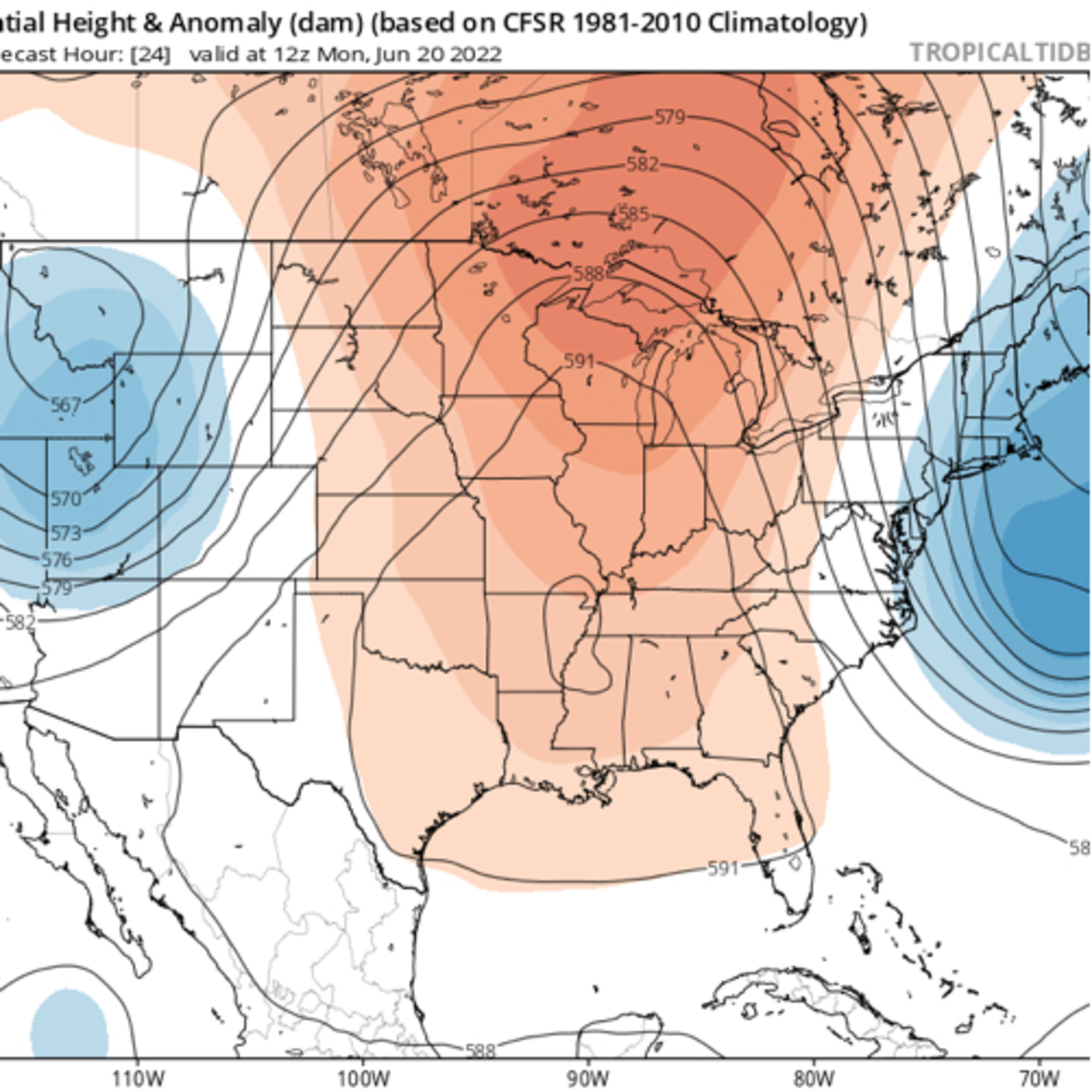 Omega Block to dominate the USA