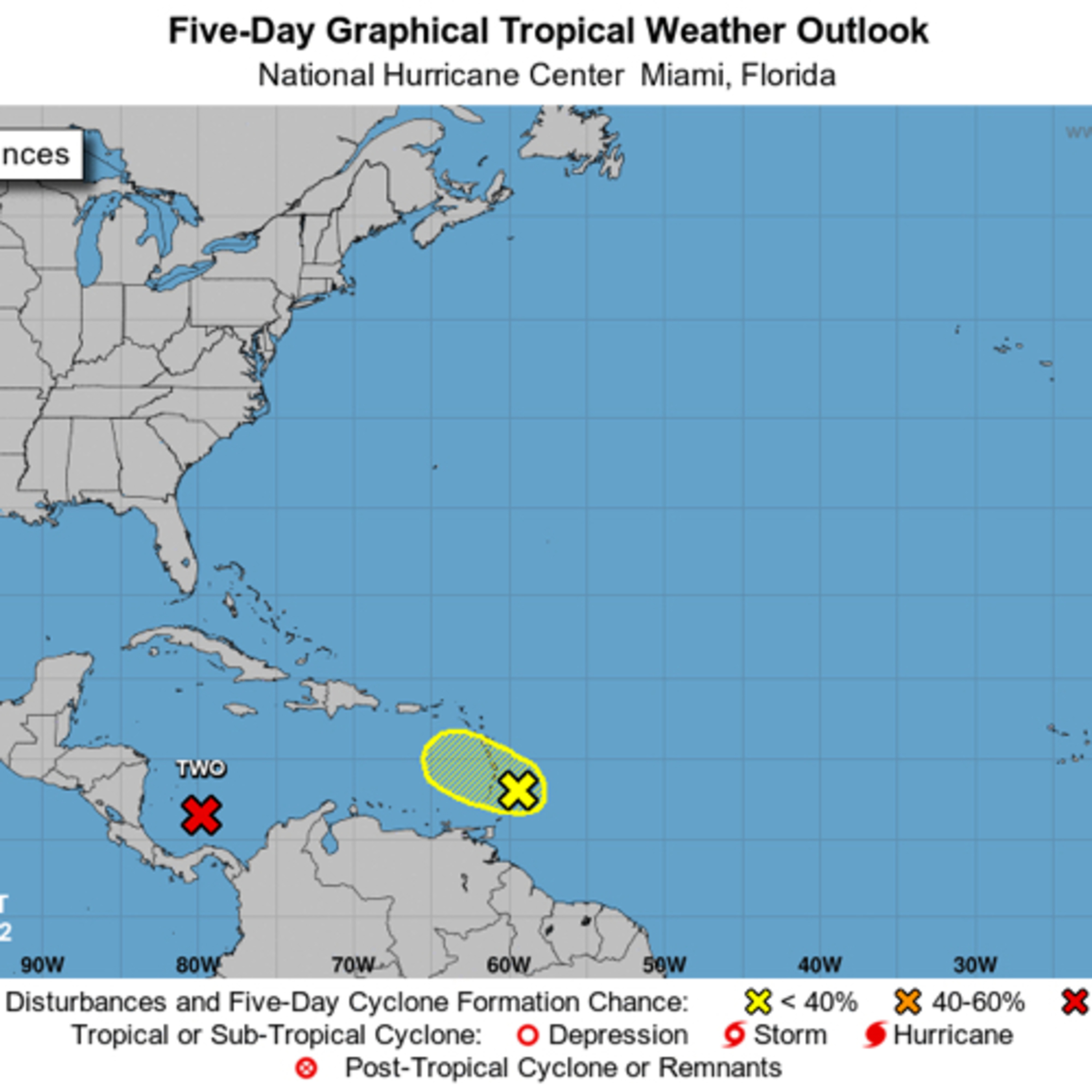 Thunderstorms blowing up in NY and the Caribbean.