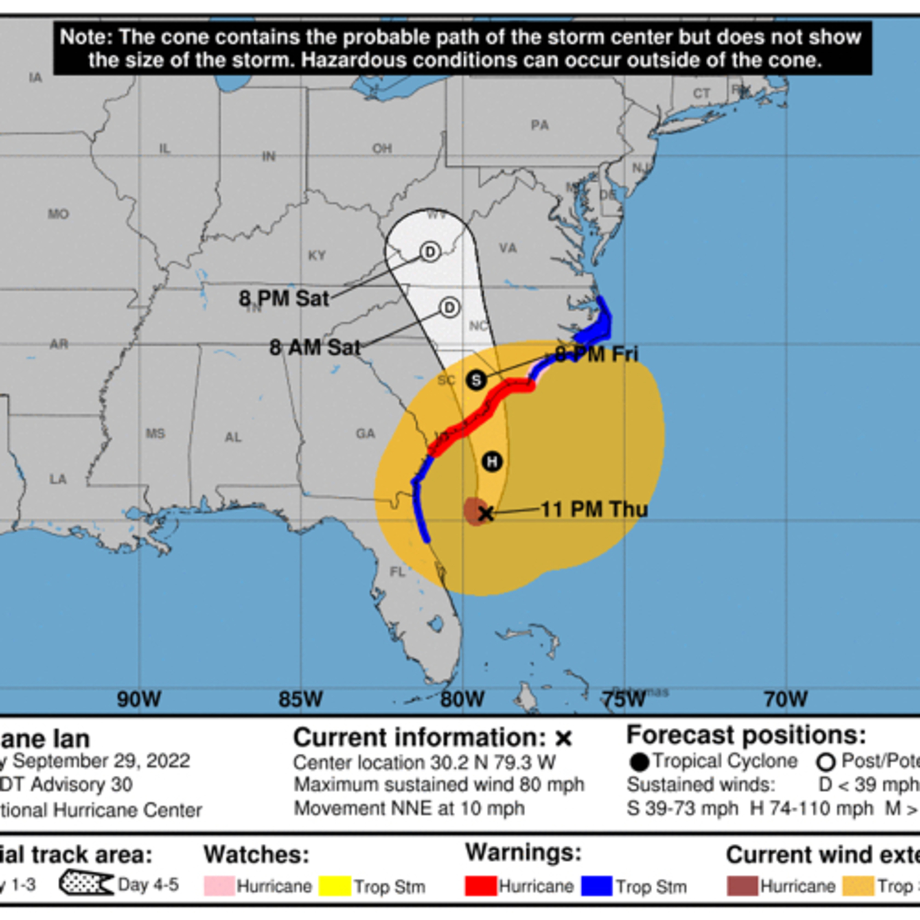 Soggy hurricane Ian to spread north