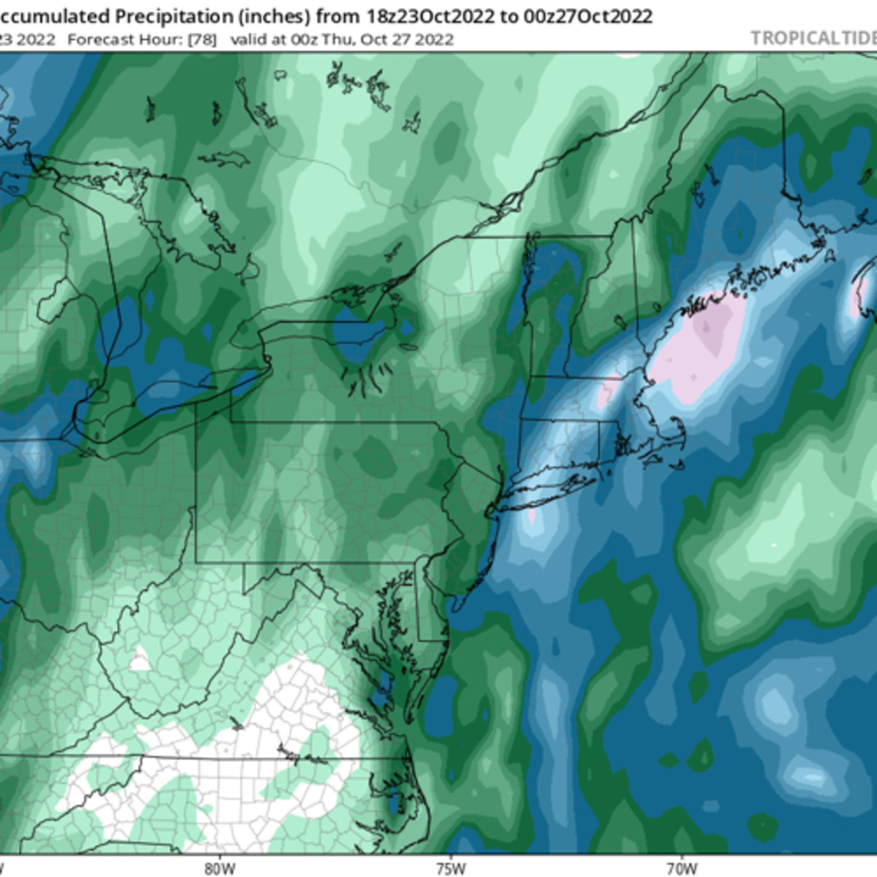 Tropical moisture abounds