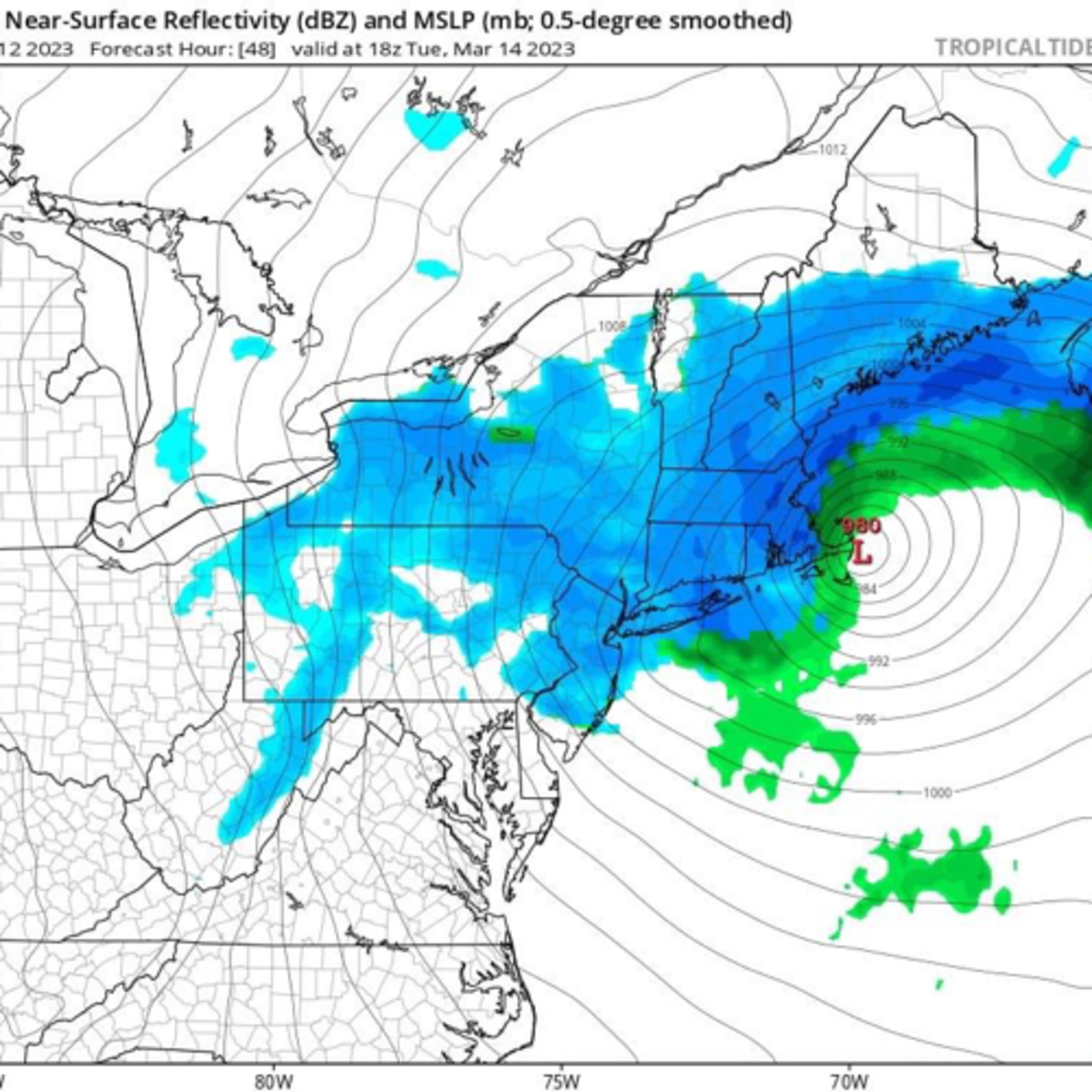 Pi Day Snowfall