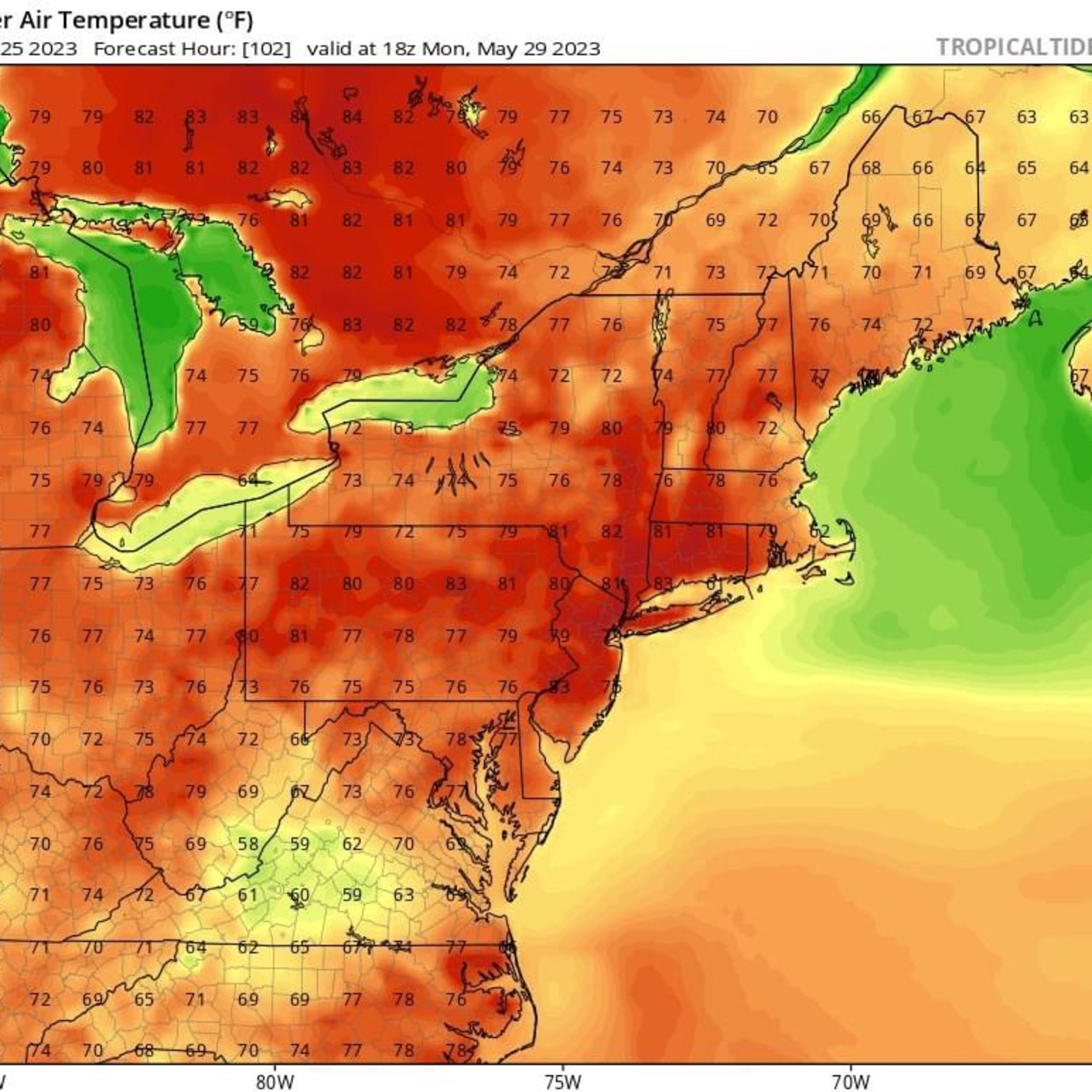 What’s the temperature this weekend?