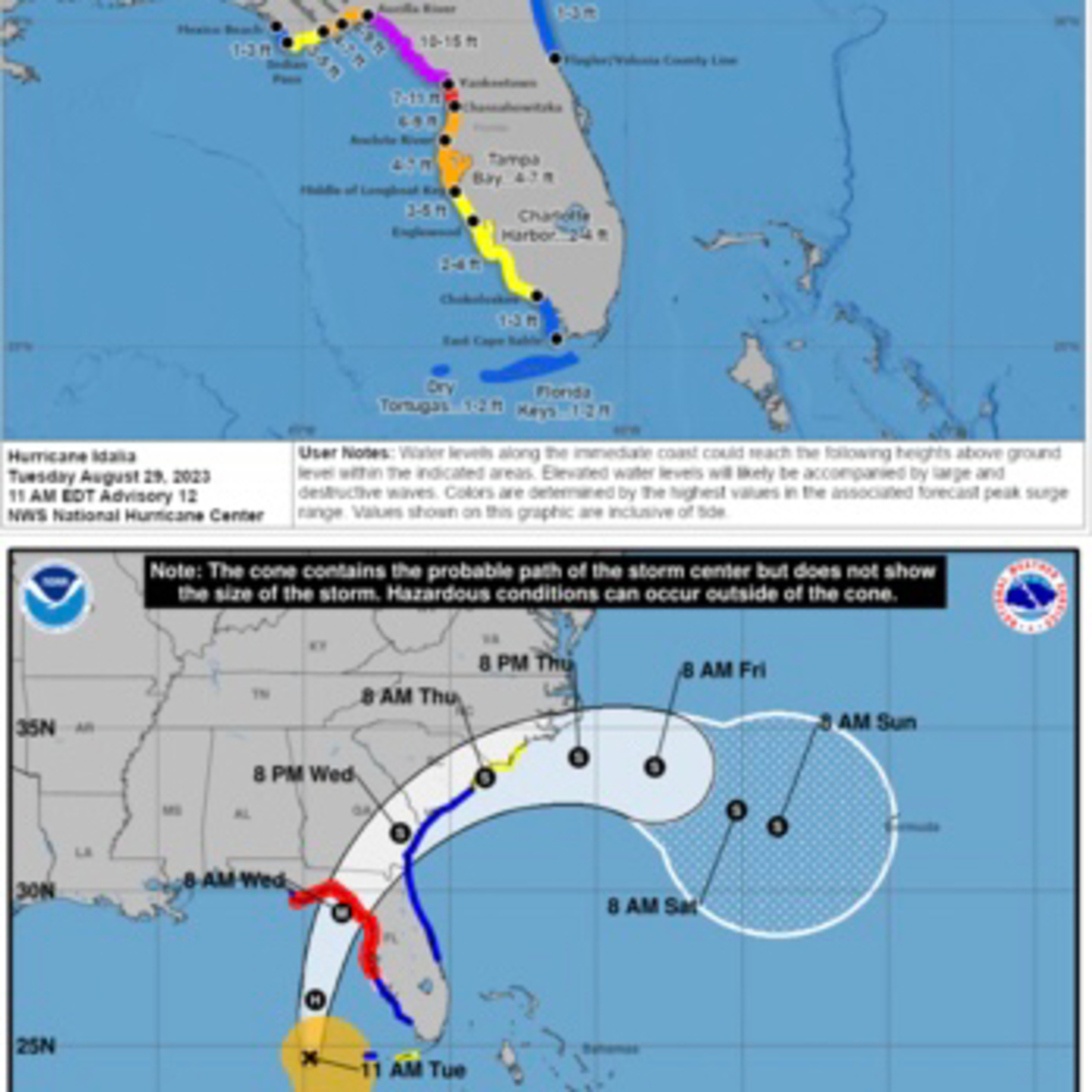 Idalia drawing closer to Florida