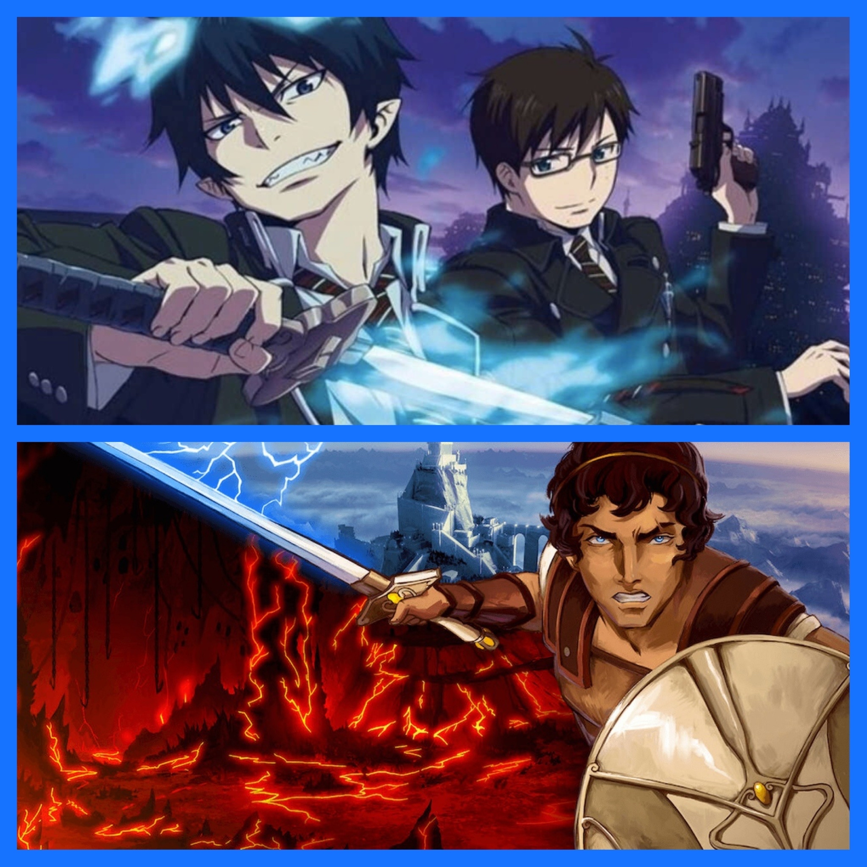 Talking it up about Blue Exorcist and Blood of Zeus on Netflix