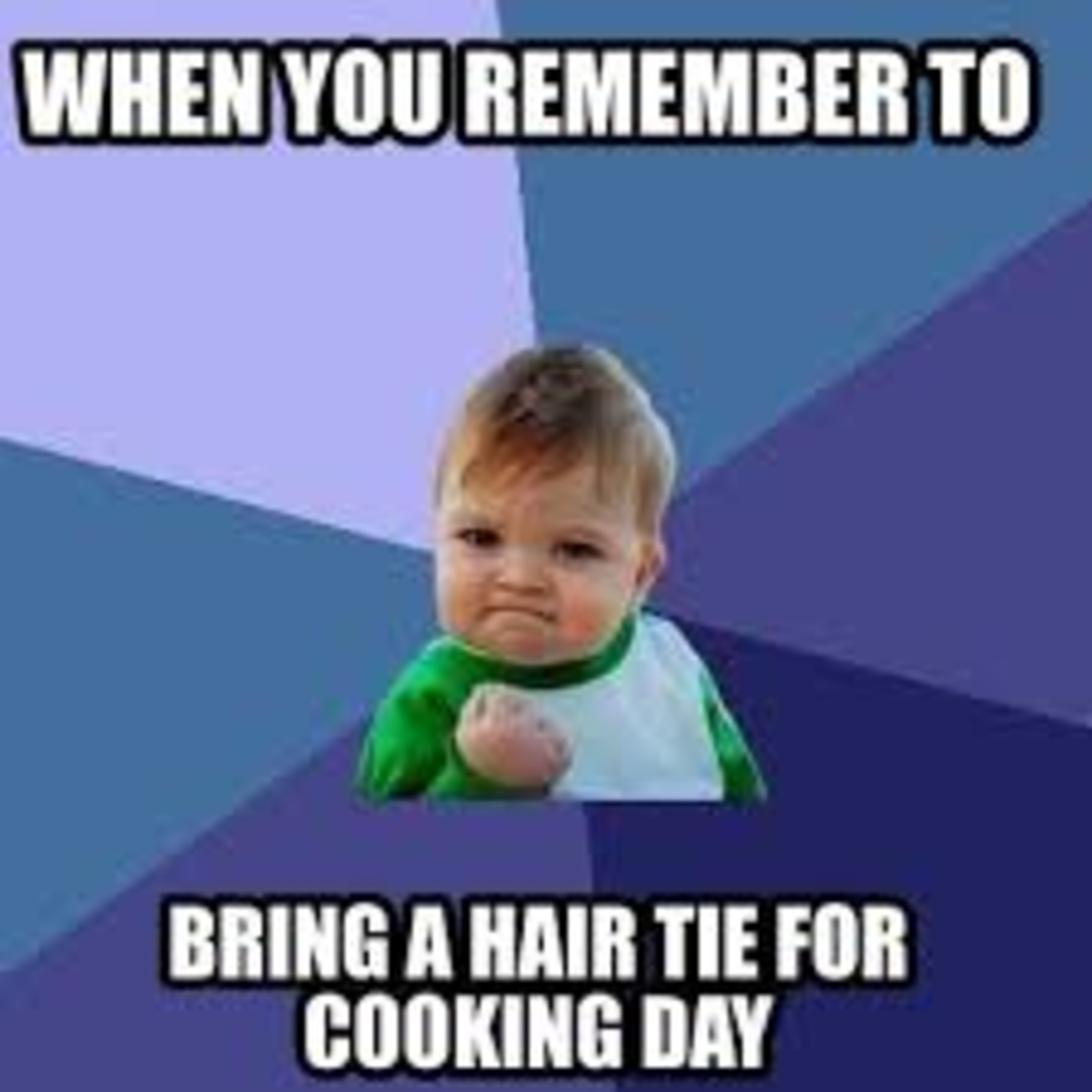 Hair ties...a girl's (and "pasta's?") best friend...