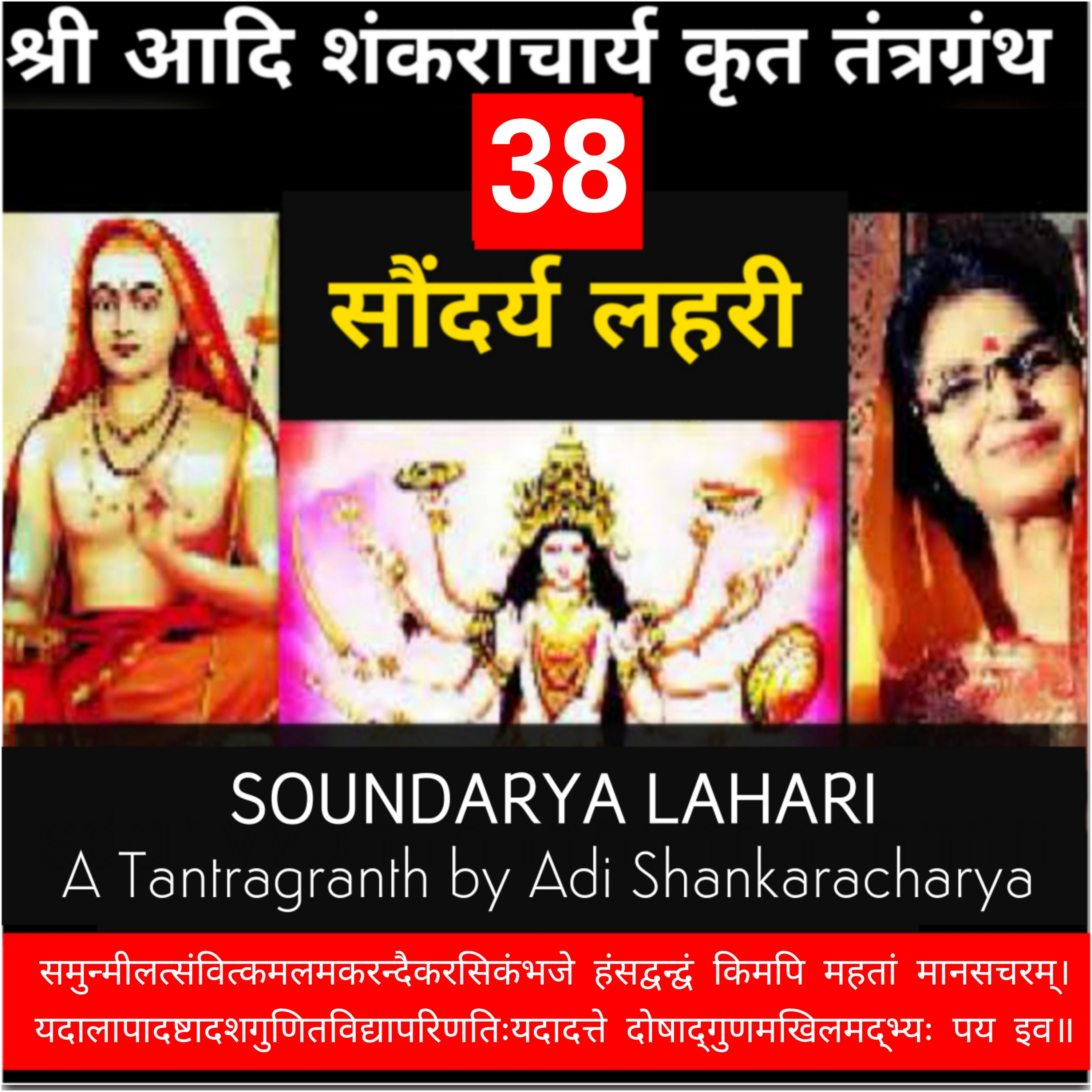 Soundarya Lahari Shlok 38 _ समुन्मीलत्संवित्कमल मकरन्दैकरसिकं with interpretation in Hindi & English  episode artwork