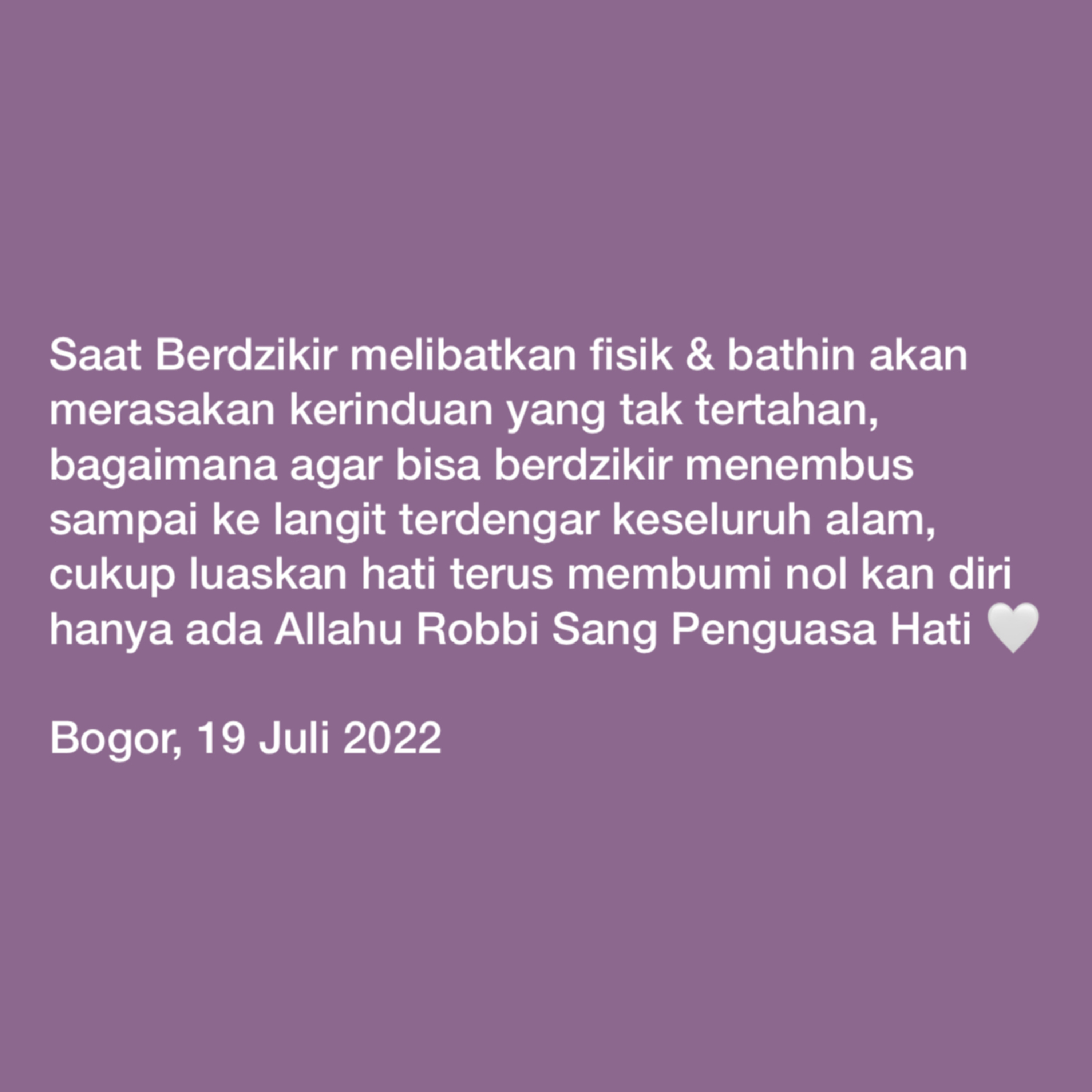 Kenikmatan dalam beribadah episode artwork
