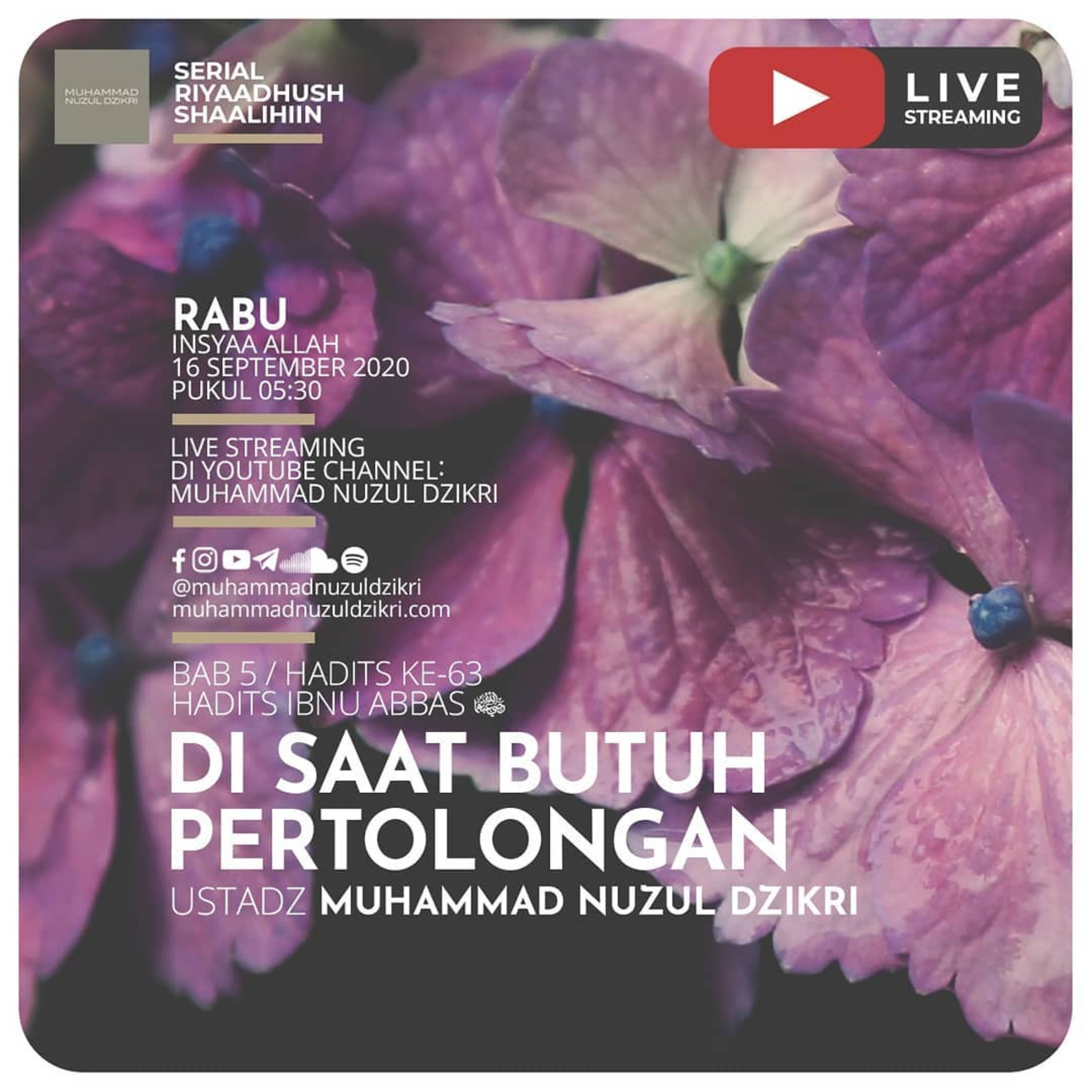 Riyaadhushshaalihiin 152. "DI SAAT BUTUH PERTOLONGAN"