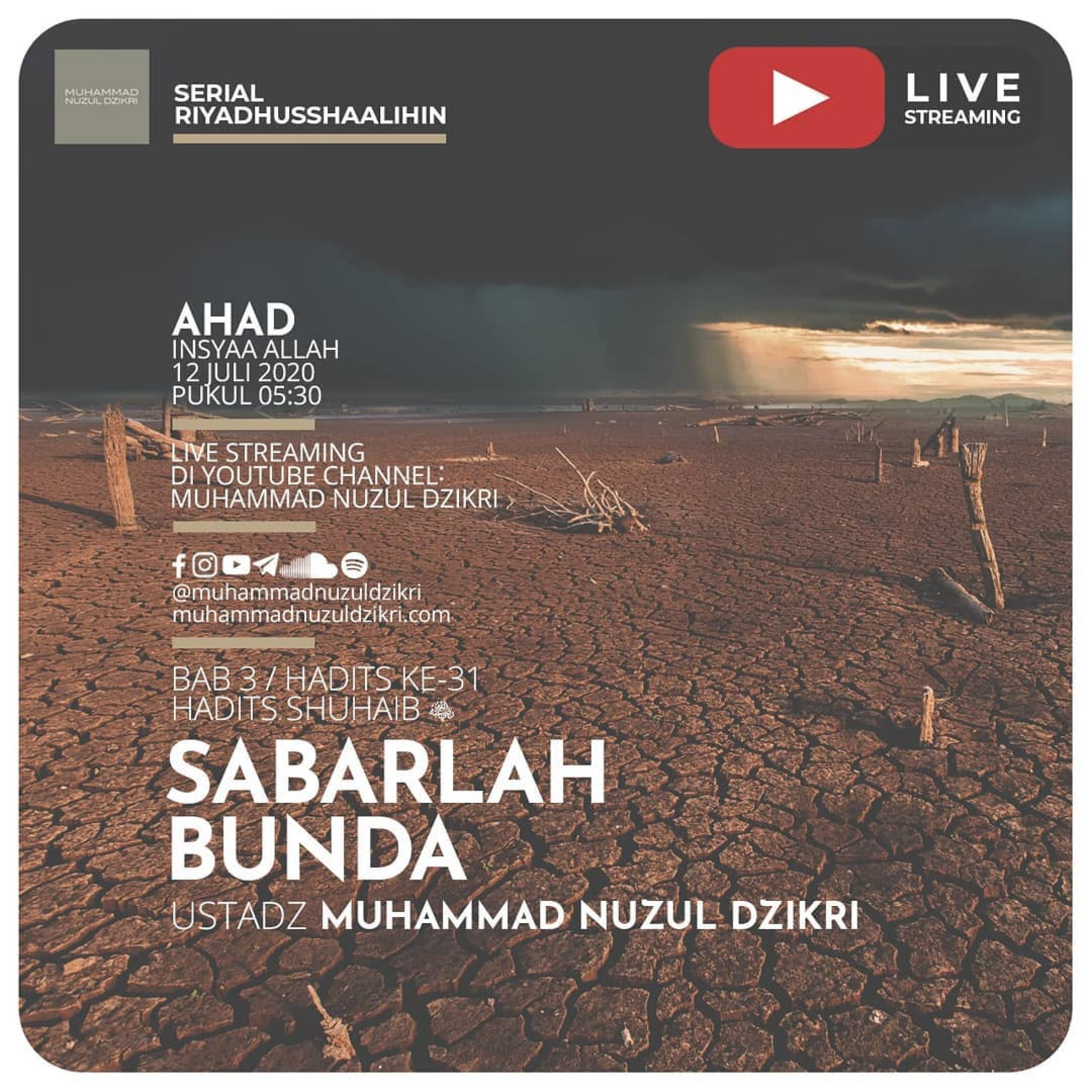 Riyadhusshaalihin - 87. "SABARLAH BUNDA"