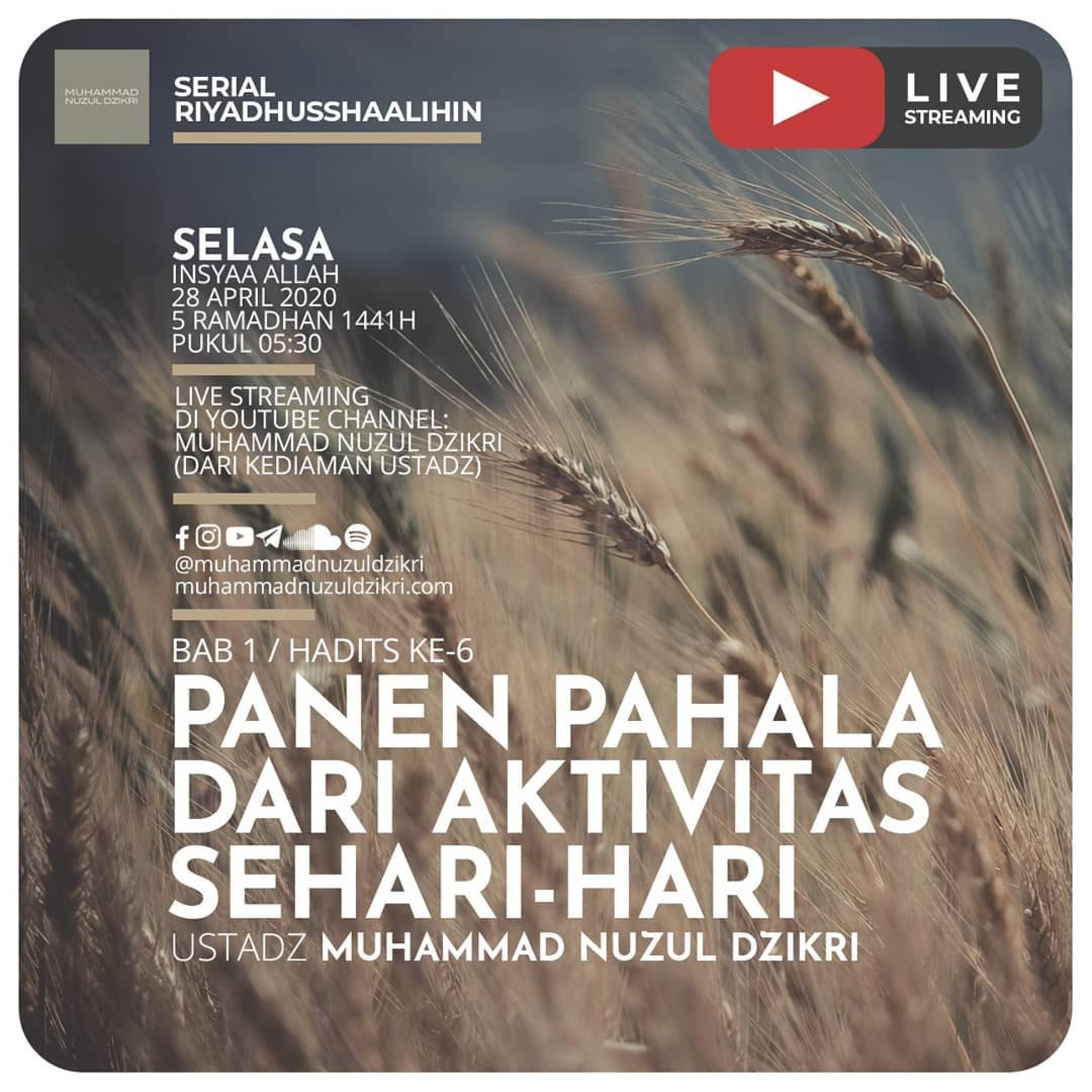 Riyadusshaalihin - 19. "PANEN PAHALA DARI AKTIVITAS SEHARI - HARI #1"