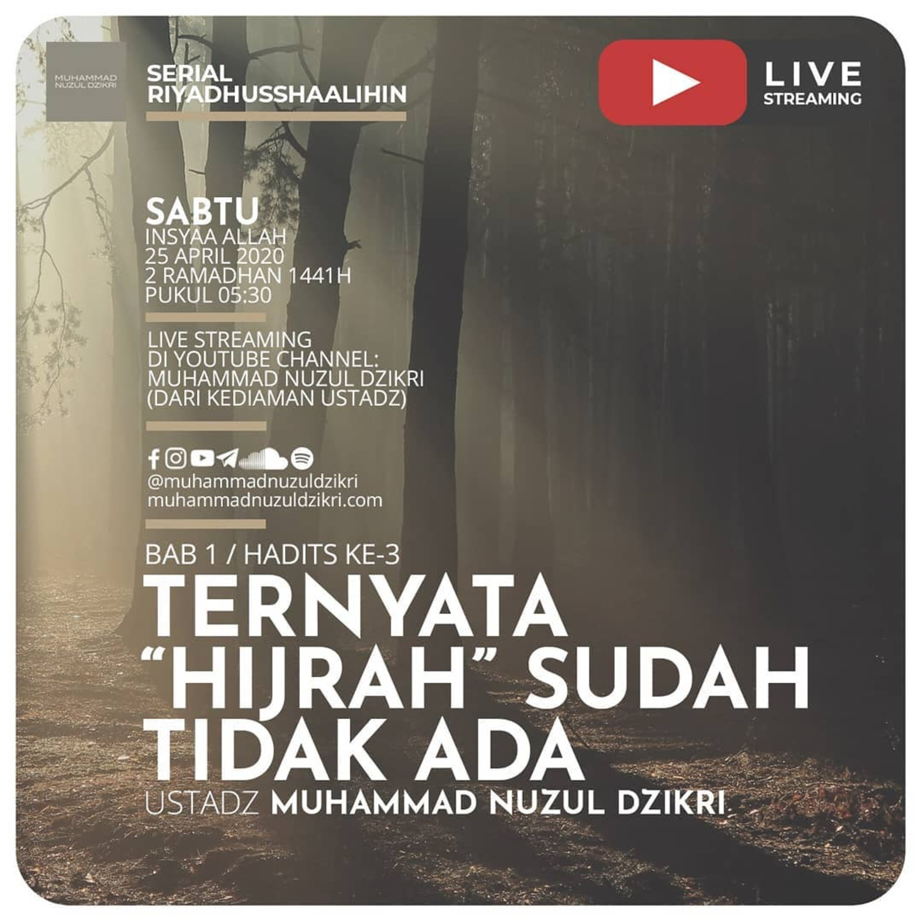 Riyadusshaalihin - 16. "TERNYATA 'HIJRAH' SUDAH TIDAK ADA"