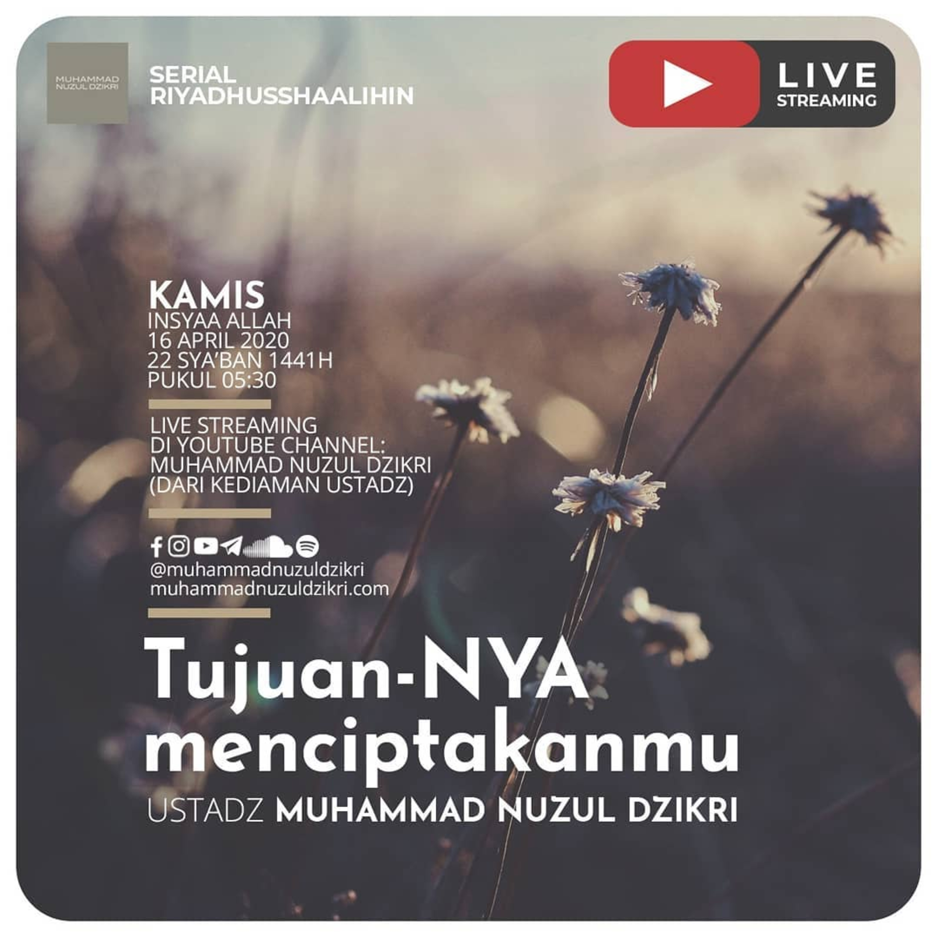 Riyadusshaalihin - 07. "TUJUAN-NYA MENCIPTAKANMU"
