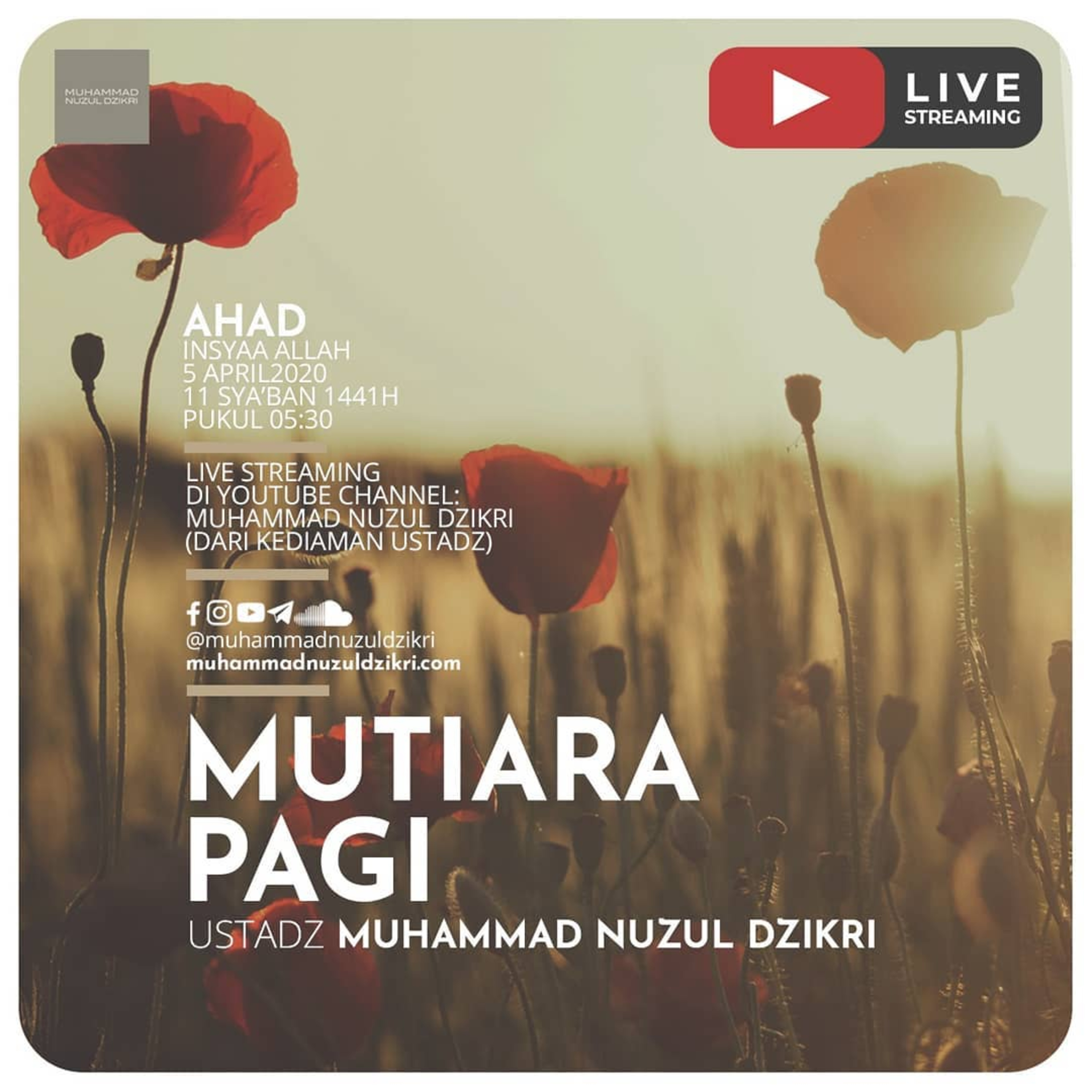 AKU TIDAK PEDULI (RENUNGAN DARI PERASAAN UMAR BIN ALKHATTAB) | Mutiara Pagi | Serial Situasi COVID19