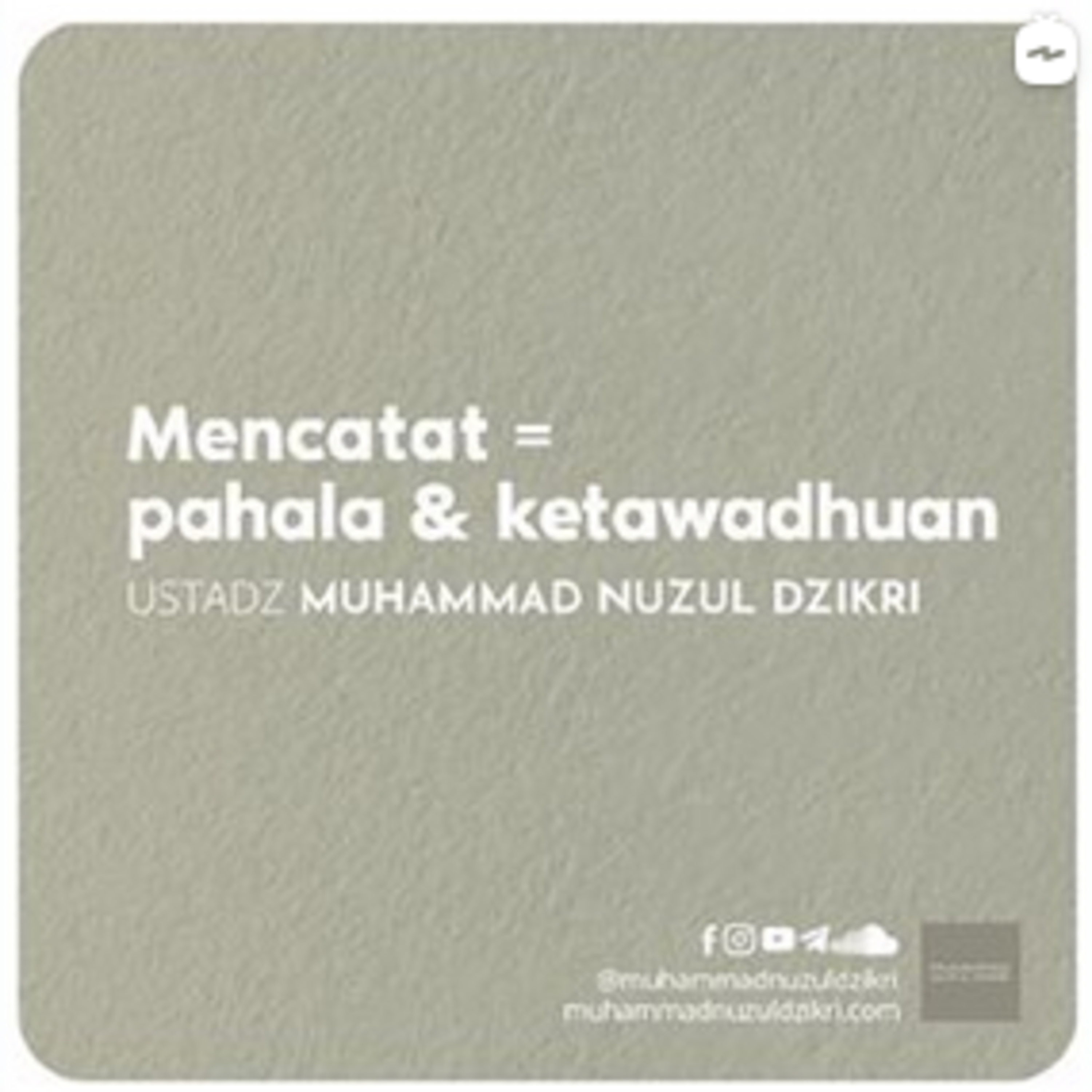 MENCATAT = PAHALA & KETAWADHUAN (1 menitan) 