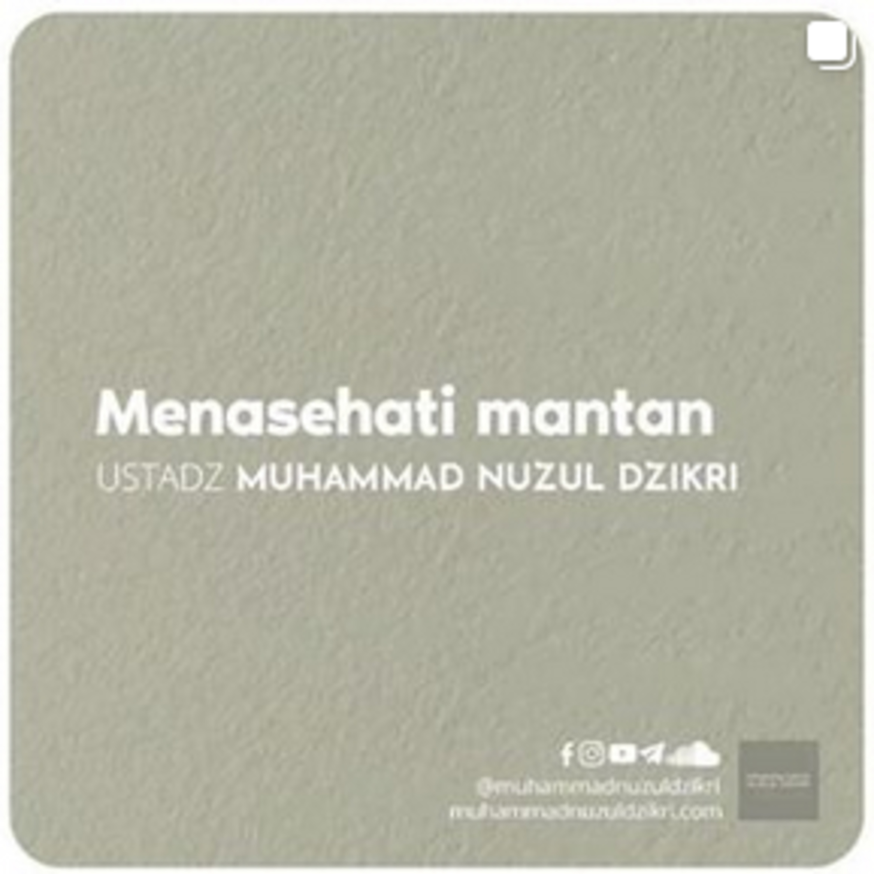 MENASIHATI MANTAN (2 menitan)