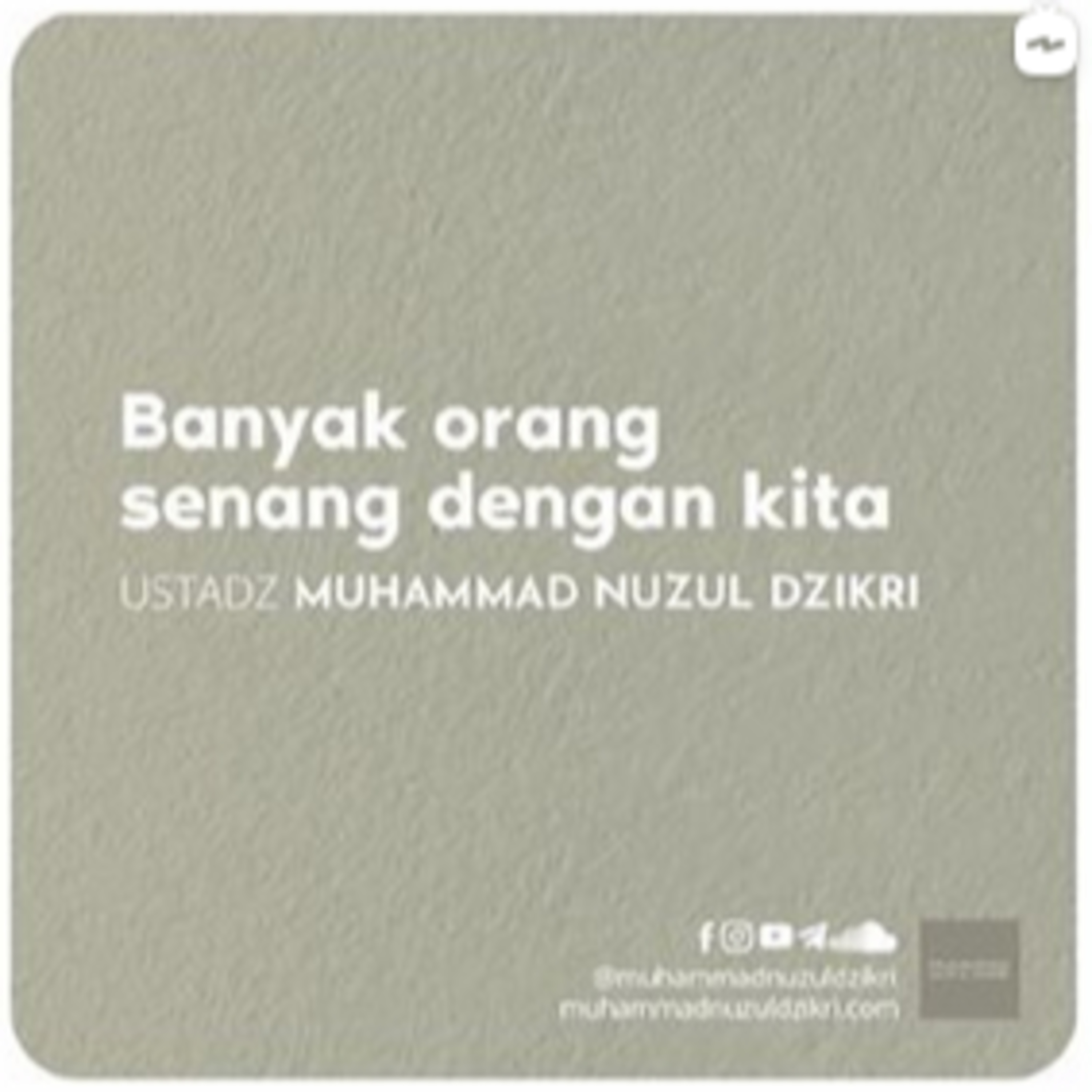 BANYAK ORANG SENANG DENGAN KITA (2 menitan)