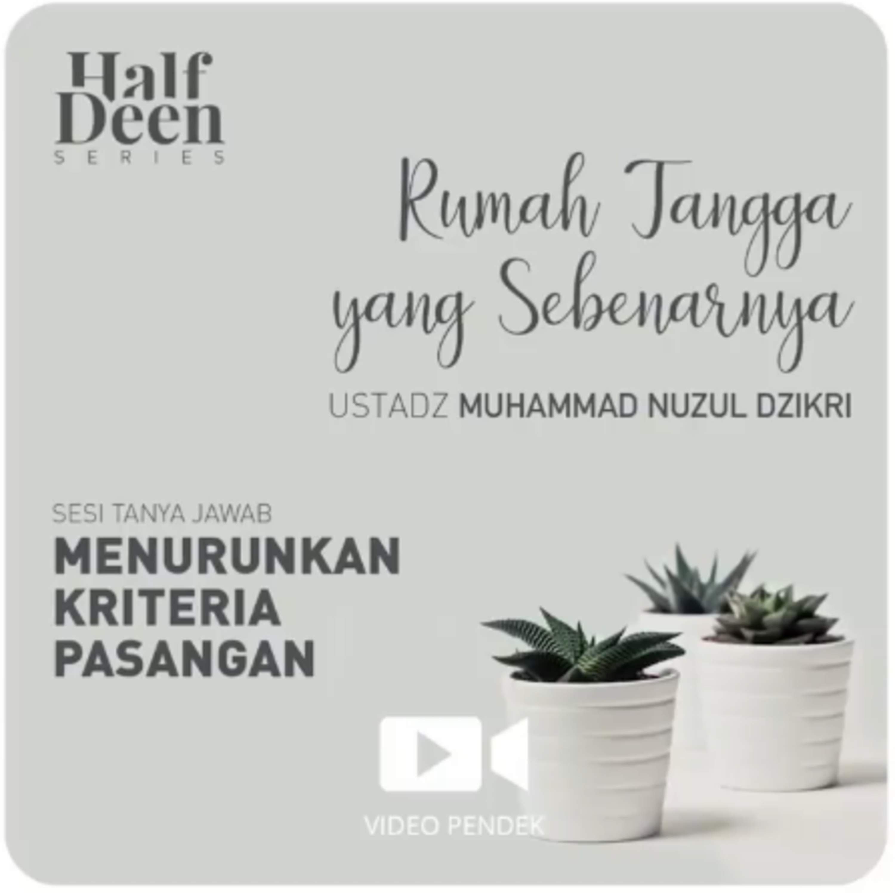 MENURUNKAN KRITERIA PASANGAN (5 menit)