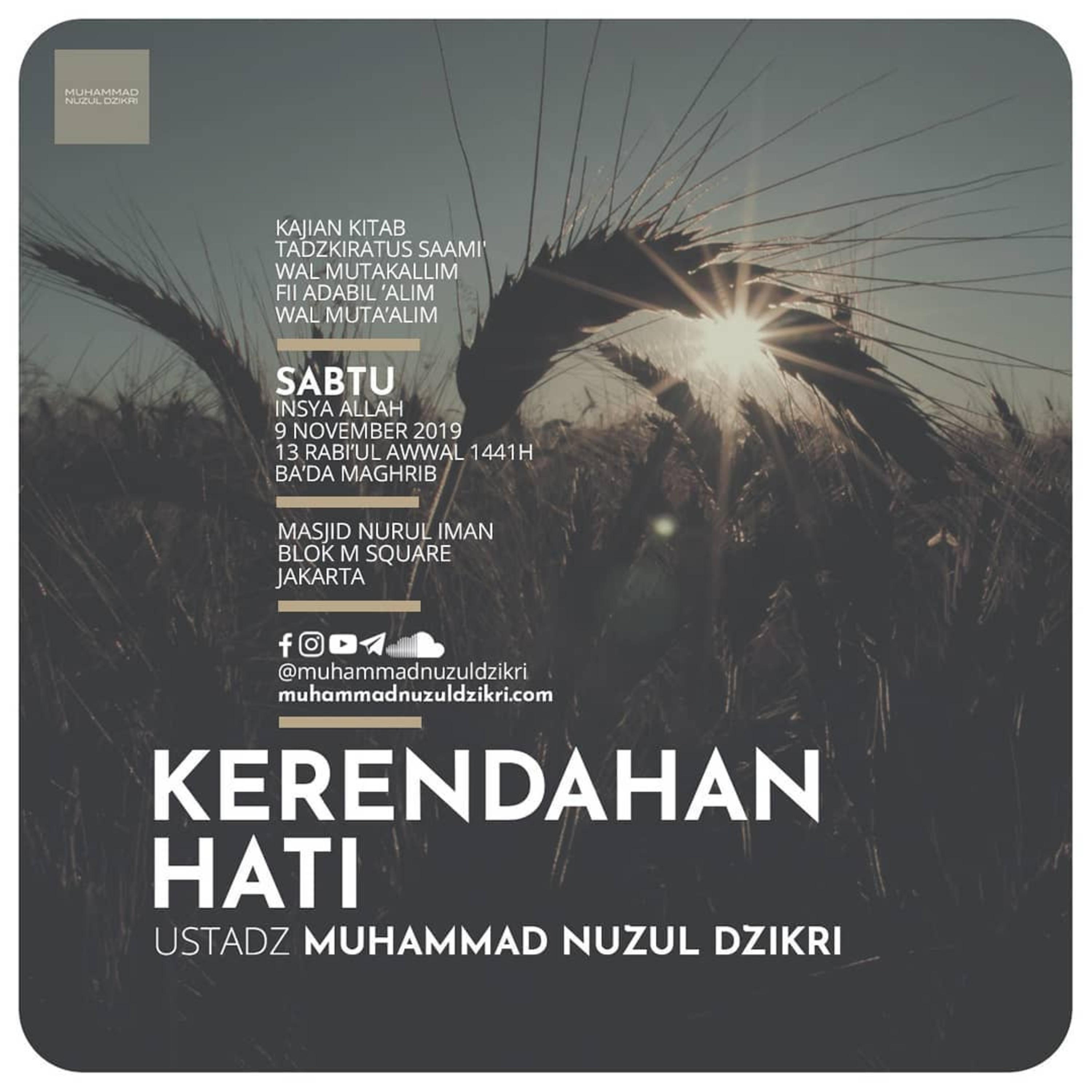 69. KERENDAHAN HATI - Tadzkiratus Saami'
