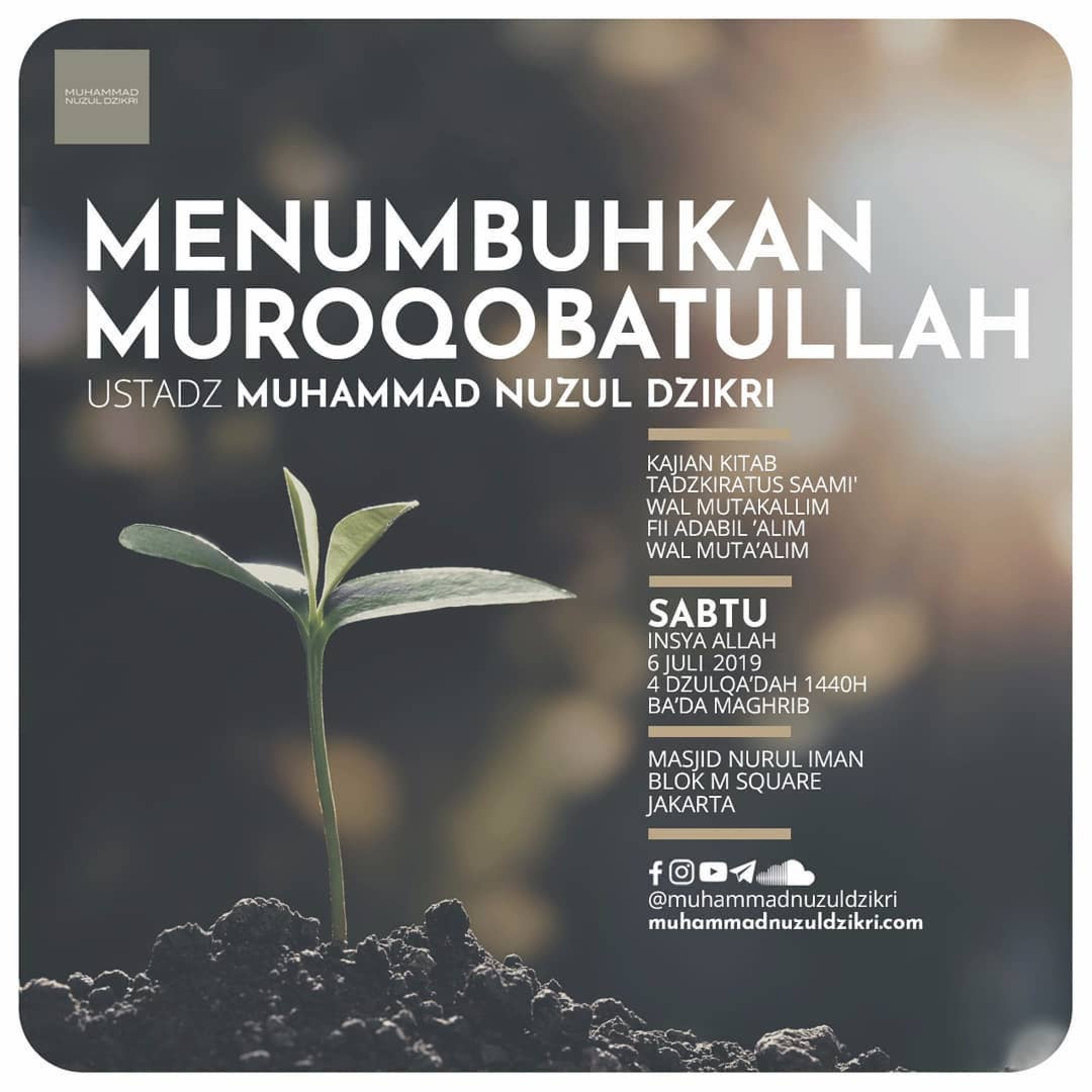 59 MENUMBUHKAN MUROQOBATULLAH - Tadzkiratus Saami'