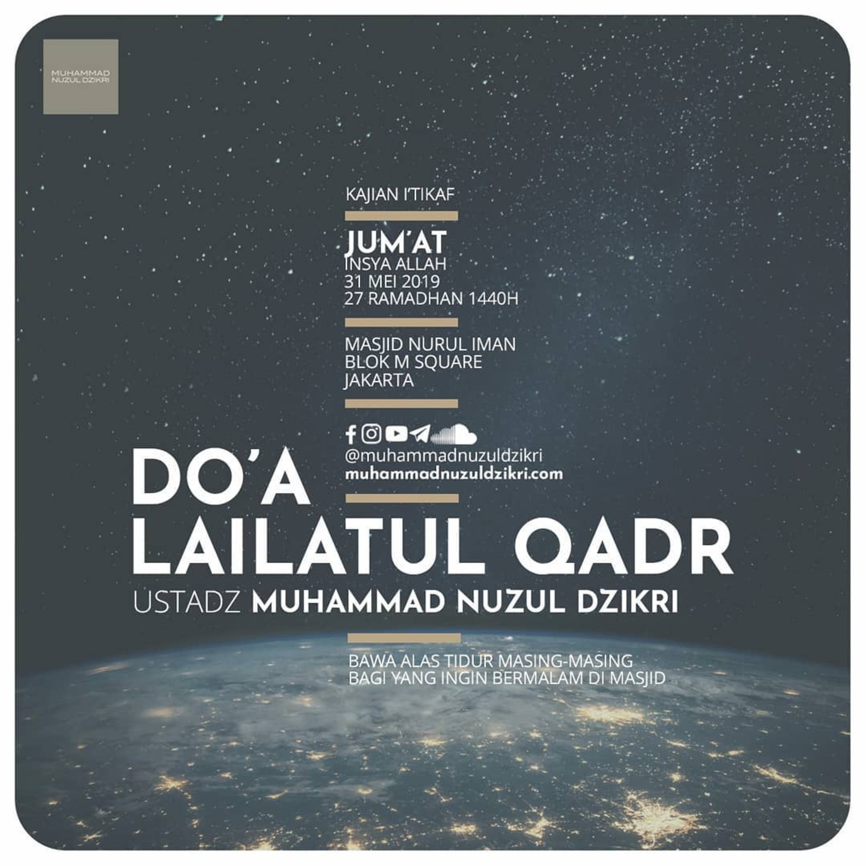 DOA LAILATUL QADR - 10 akhir Ramadhan
