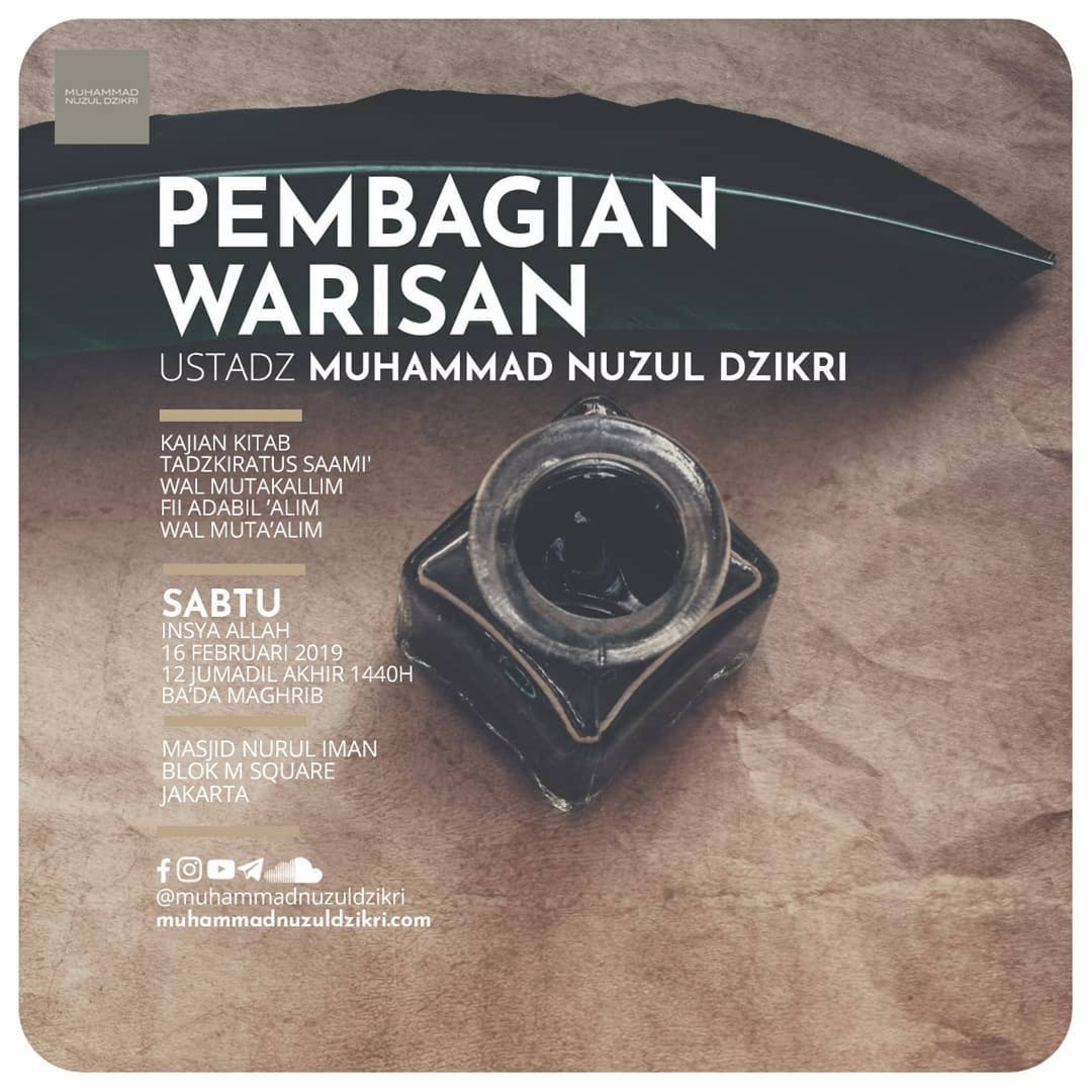 50. PEMBAGIAN WARISAN - Tadzkiratus Saami' 