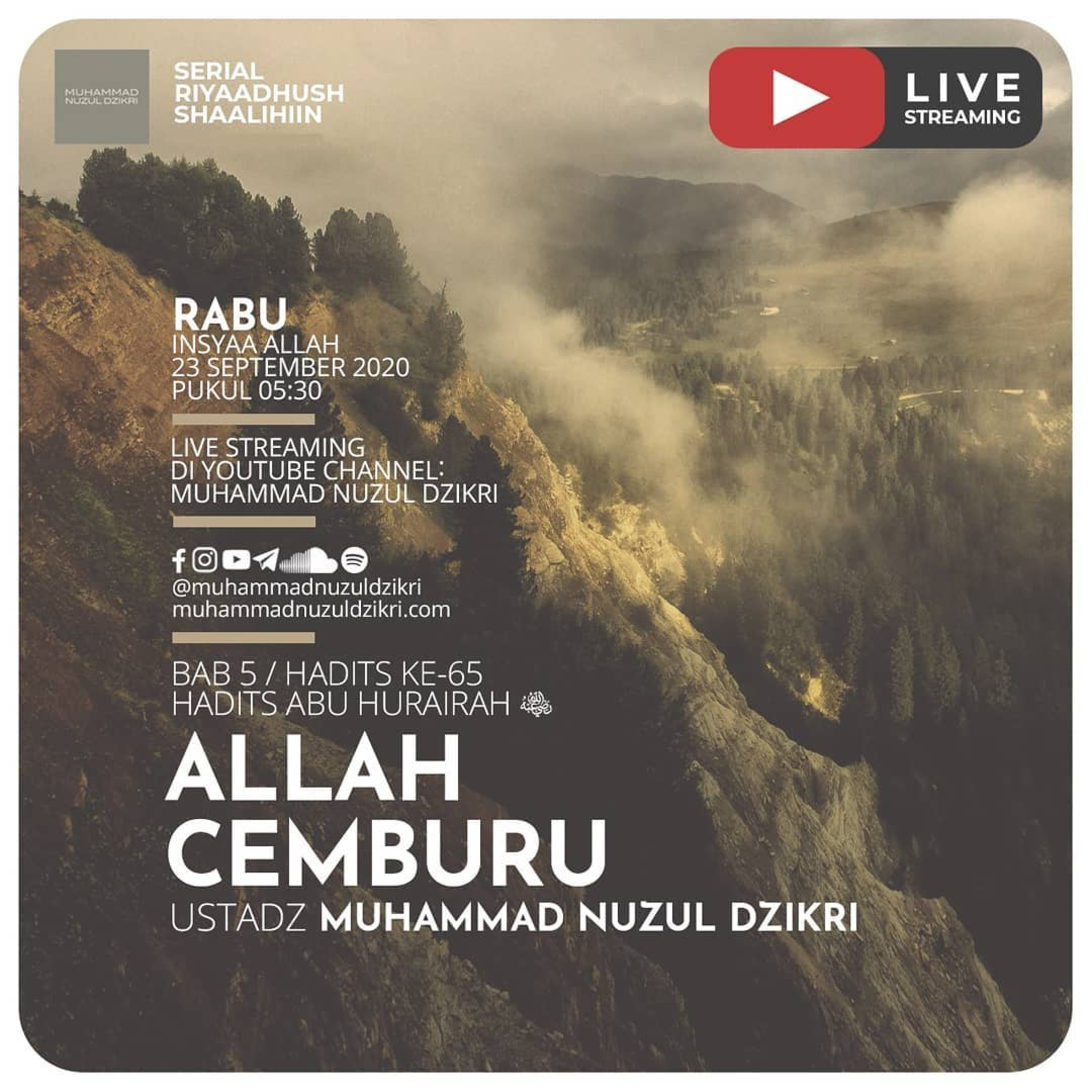 Riyaadhushshaalihiin 159. "ALLAH CEMBURU"
