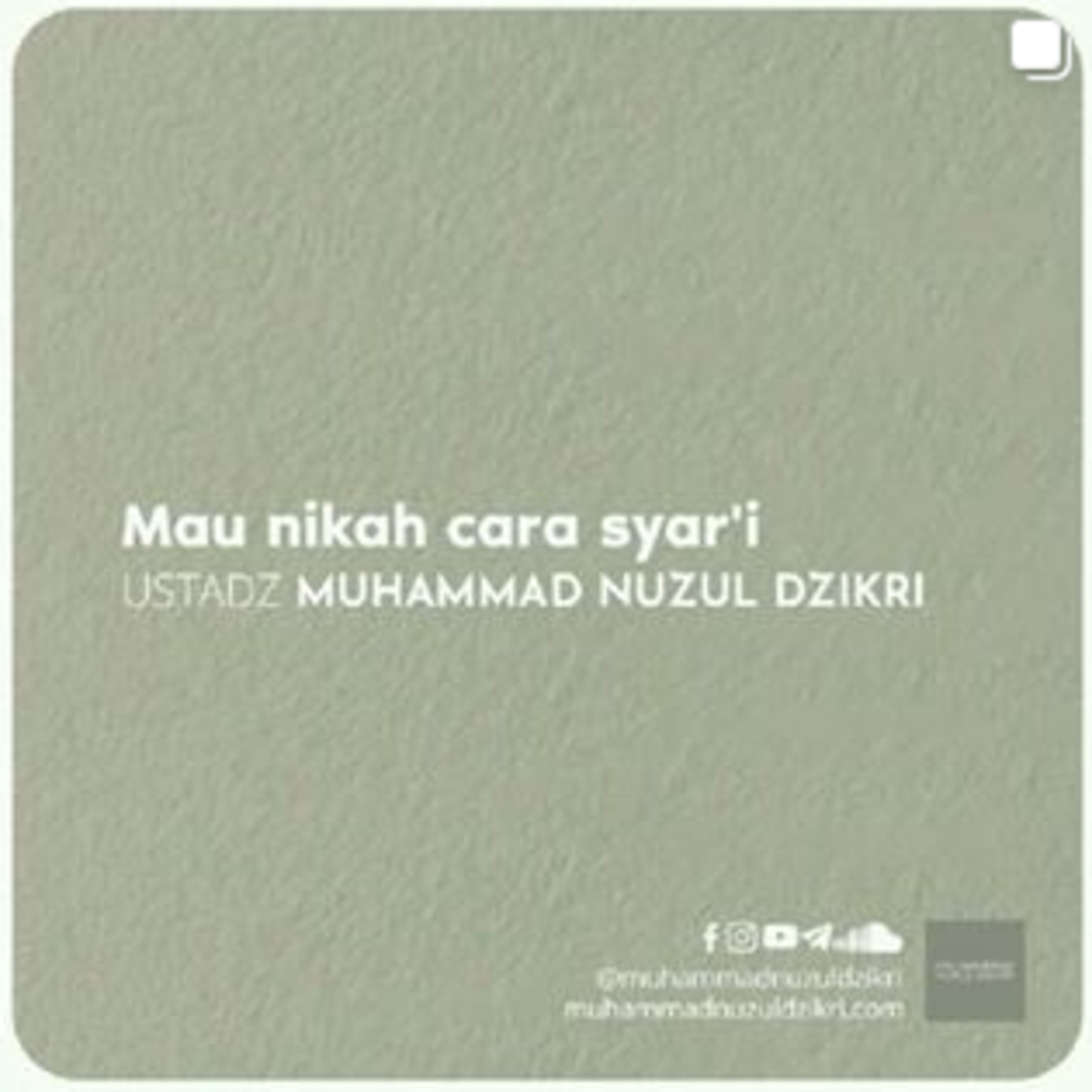 MAU NIKAH SECARA SYAR'I (5 menitan)