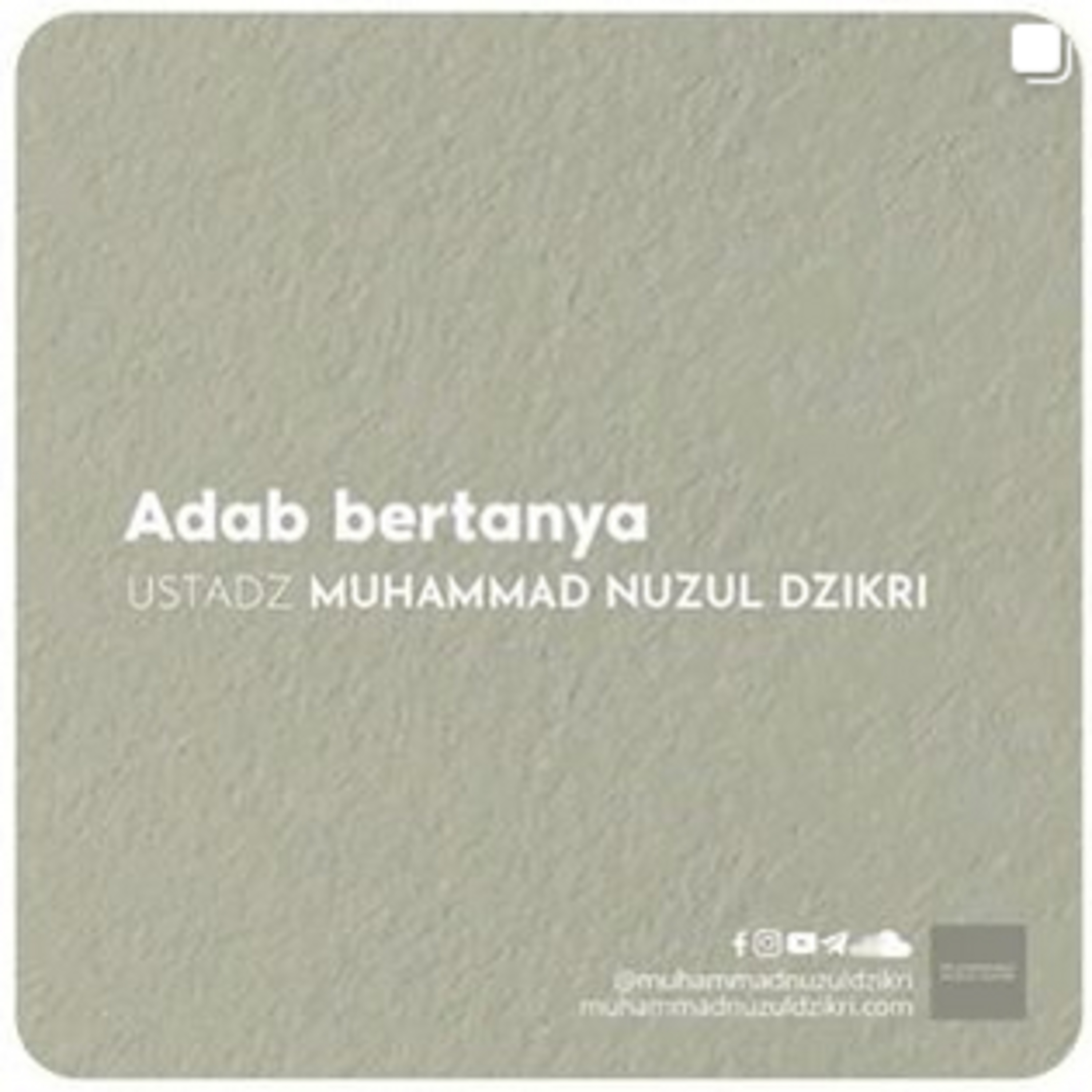 ADAB BERTANYA (2 menitan!)