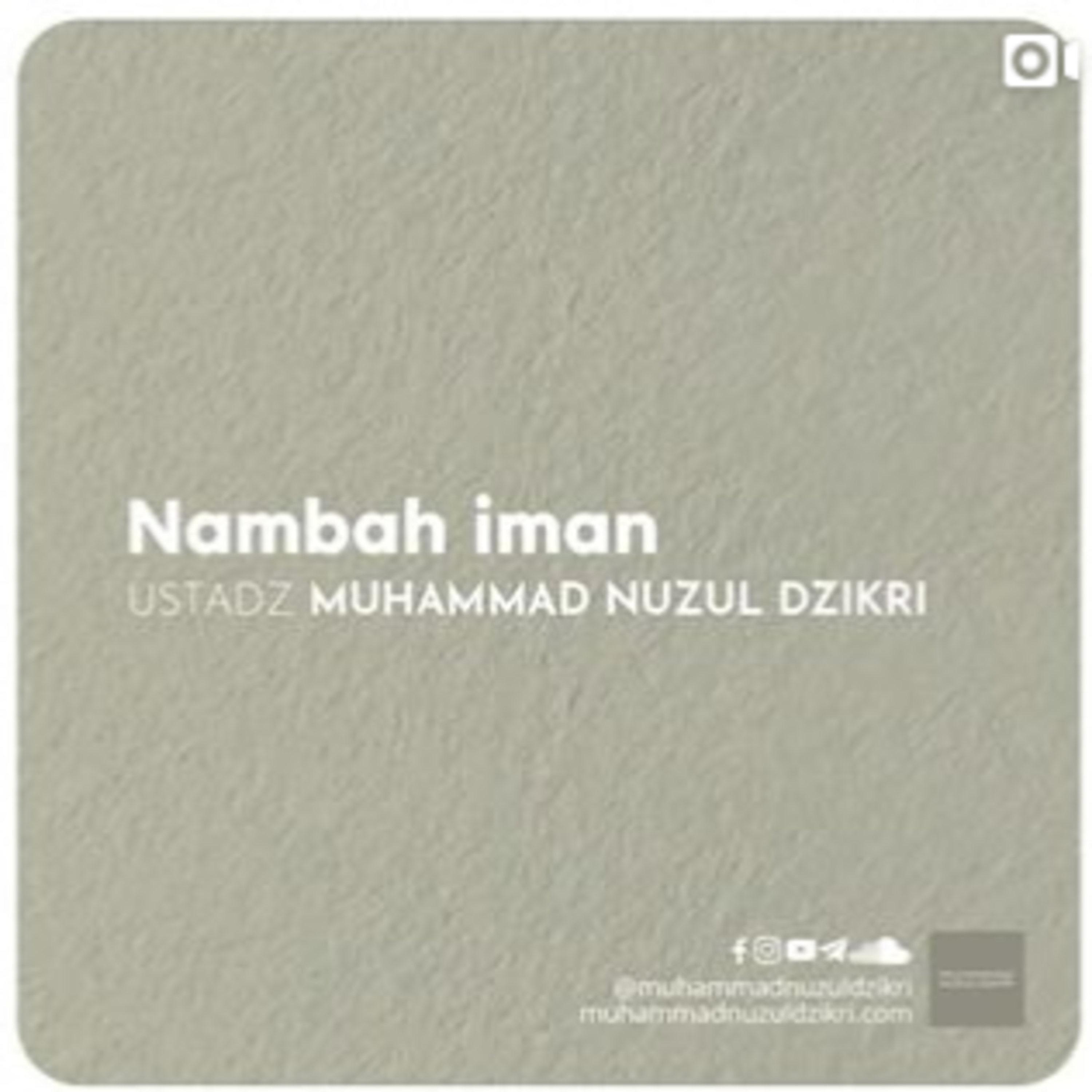 NAMBAH IMAN (1 menitan!)