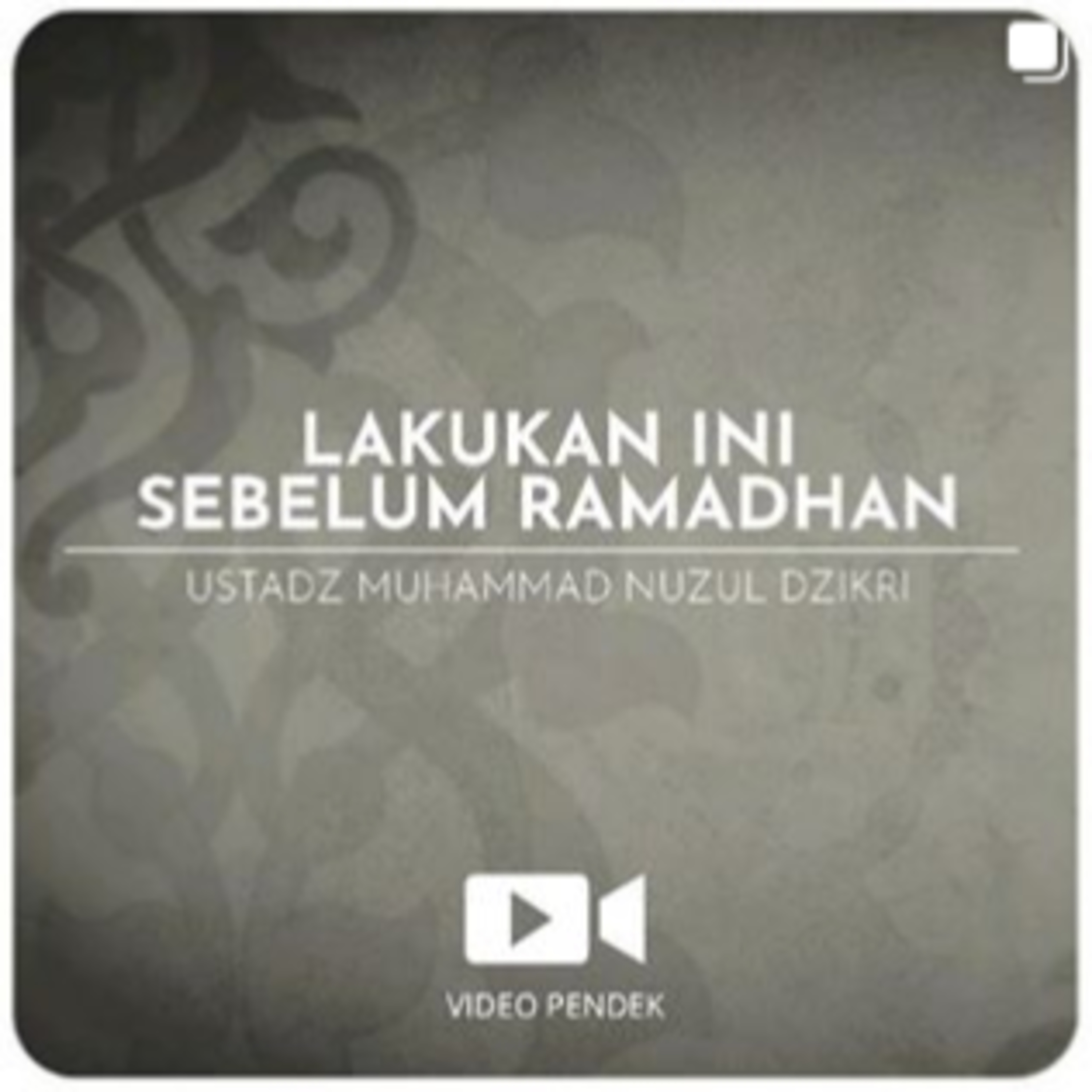 LAKUKAN INI SEBELUM RAMADHAN (2 menitan)