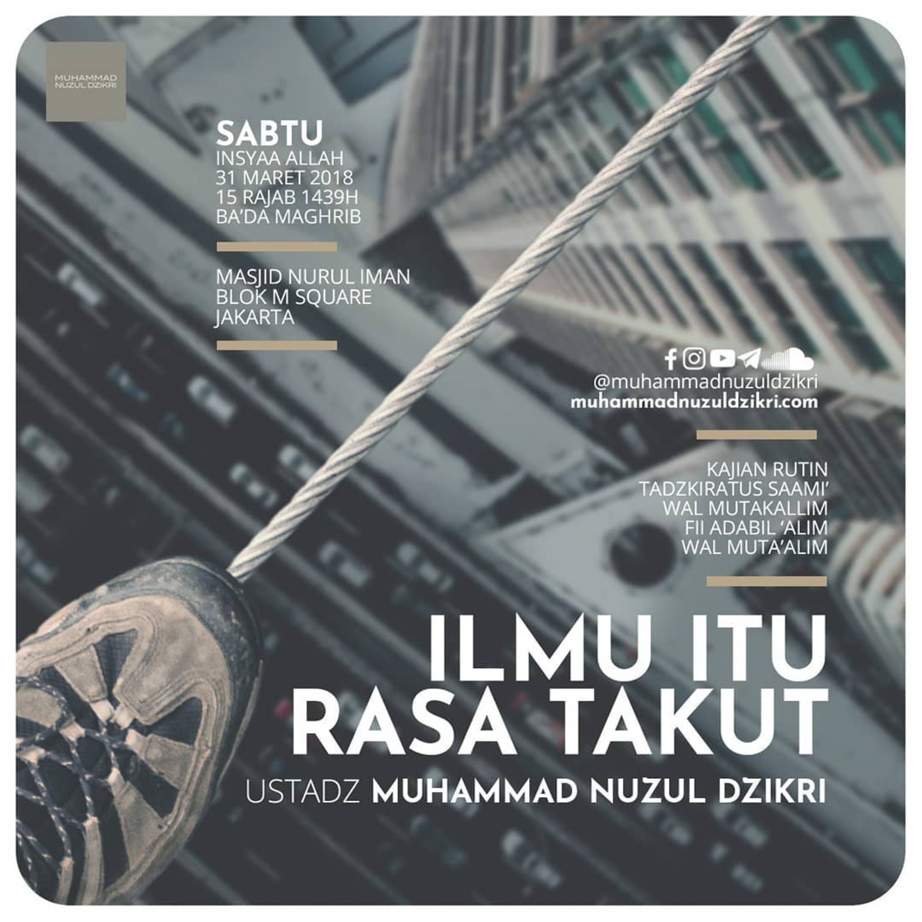 19. ILMU ITU RASA TAKUT - Tadzkiratus Saami' 
