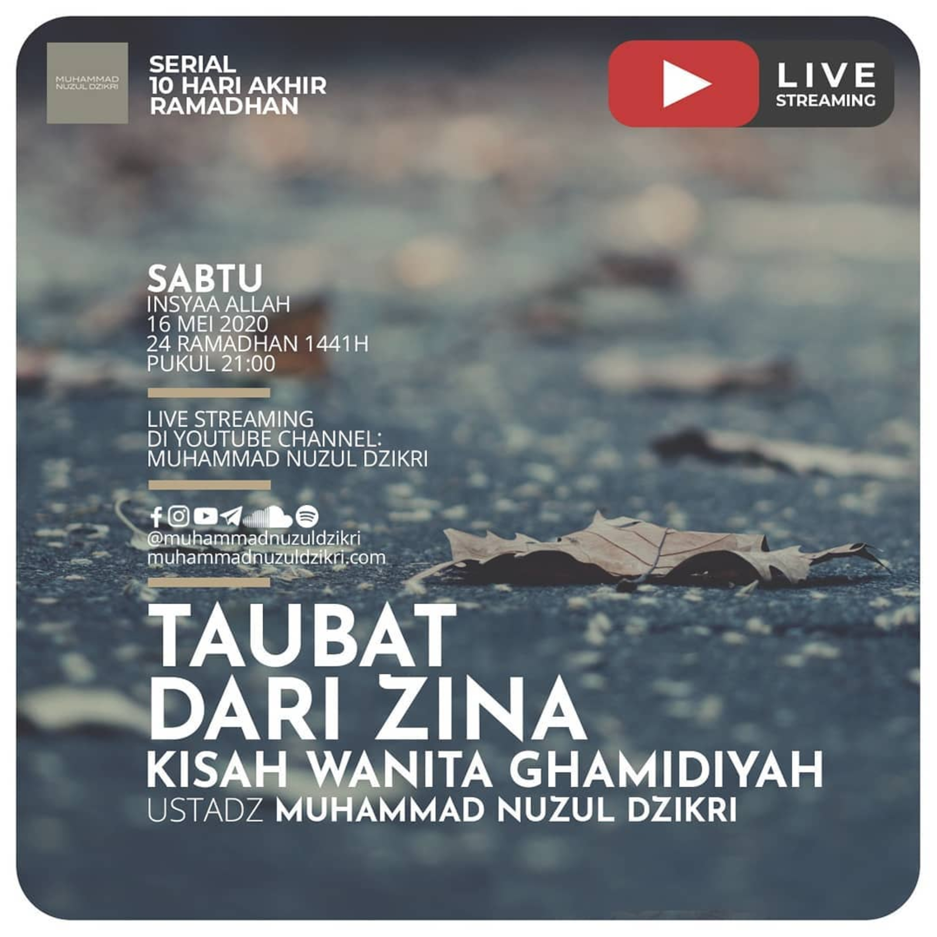 TAUBAT DARI ZINA - Akhir Ramadhan