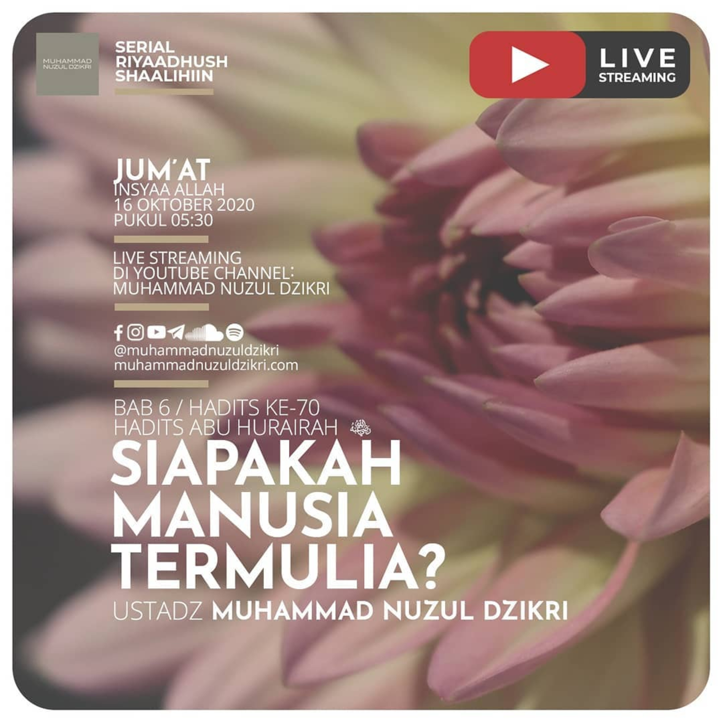 Riyaadhushshaalihiin 182. "SIAPAKAH MANUSIA TERMULIA?"