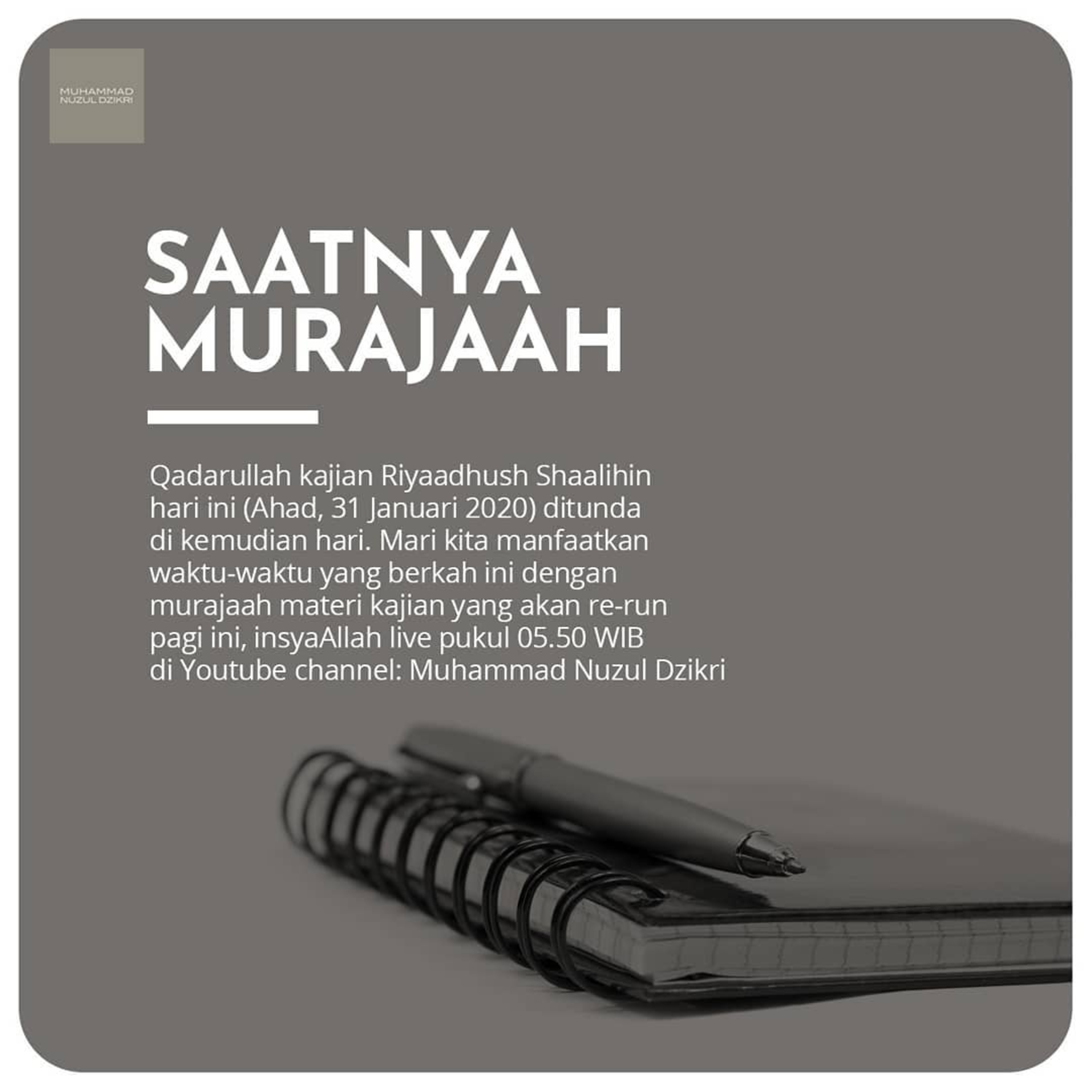 FOLLOWER SEJATI | RE-RUN KAJIAN, Ahad 31 Januari 2021