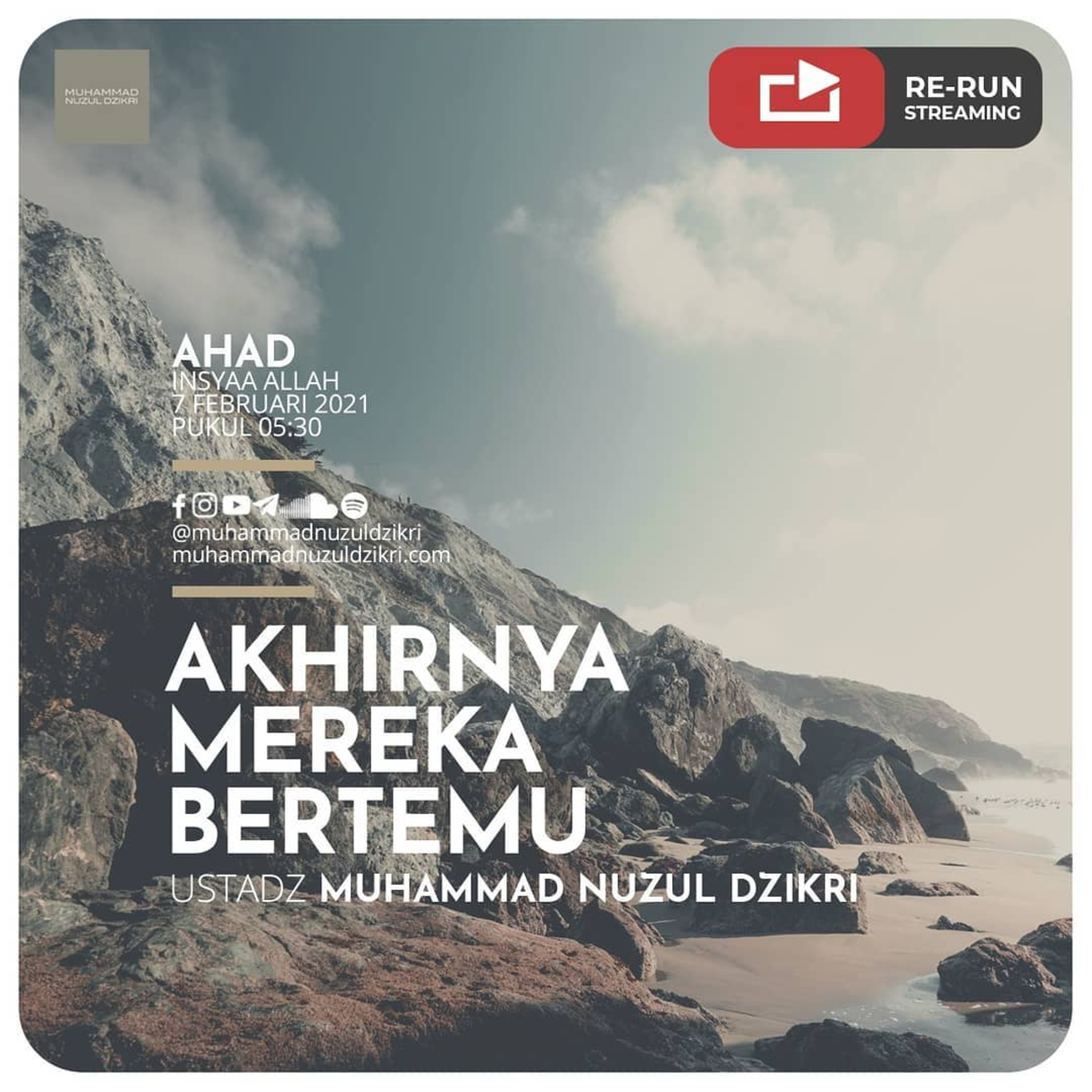 AKHIRNYA MEREKA BERTEMU | RE-RUN KAJIAN, Ahad 7 Februari 2021